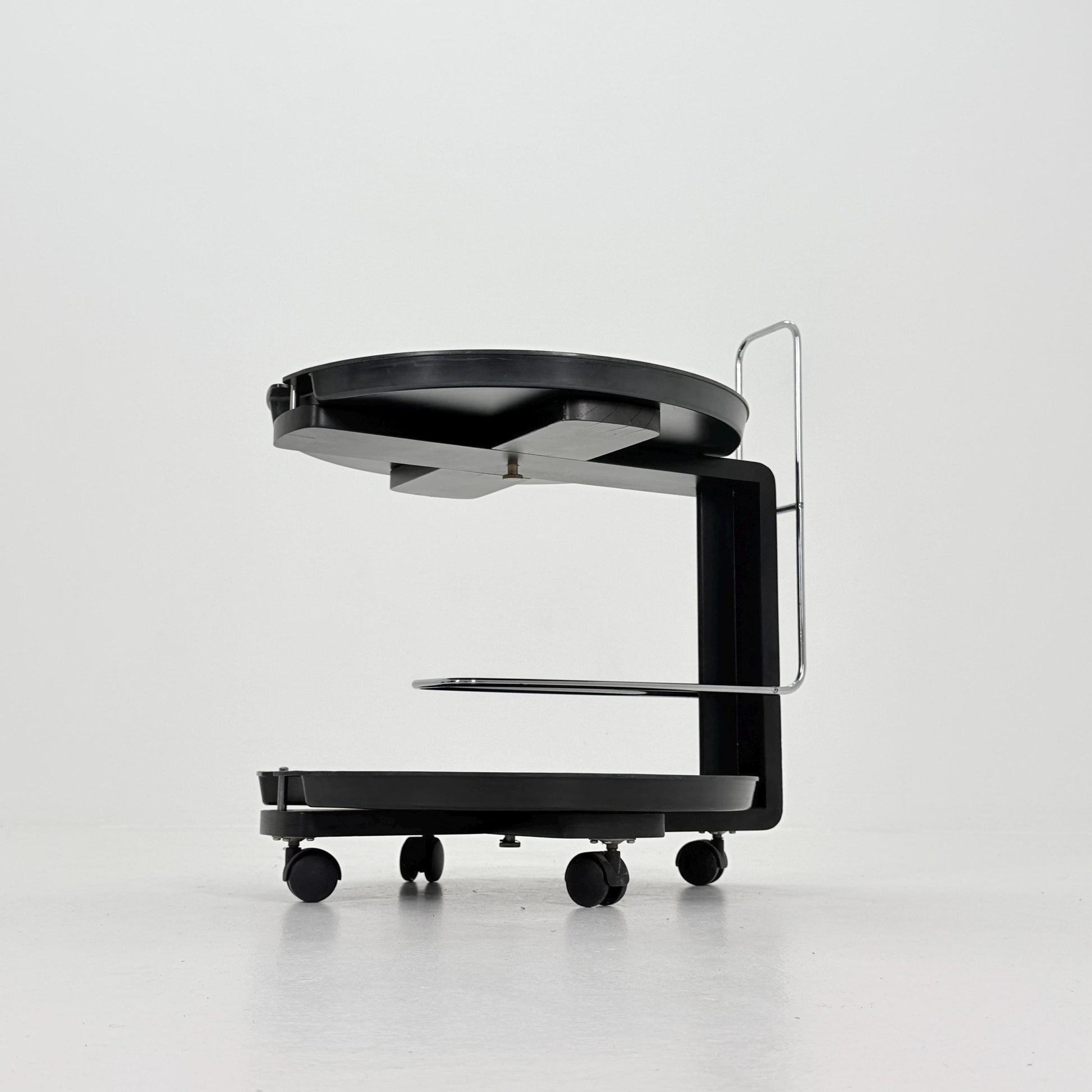 Mid century Rosenthal Service Trolley by Waldemar Rothe – 1980s German Bar Cart with Removable Trays