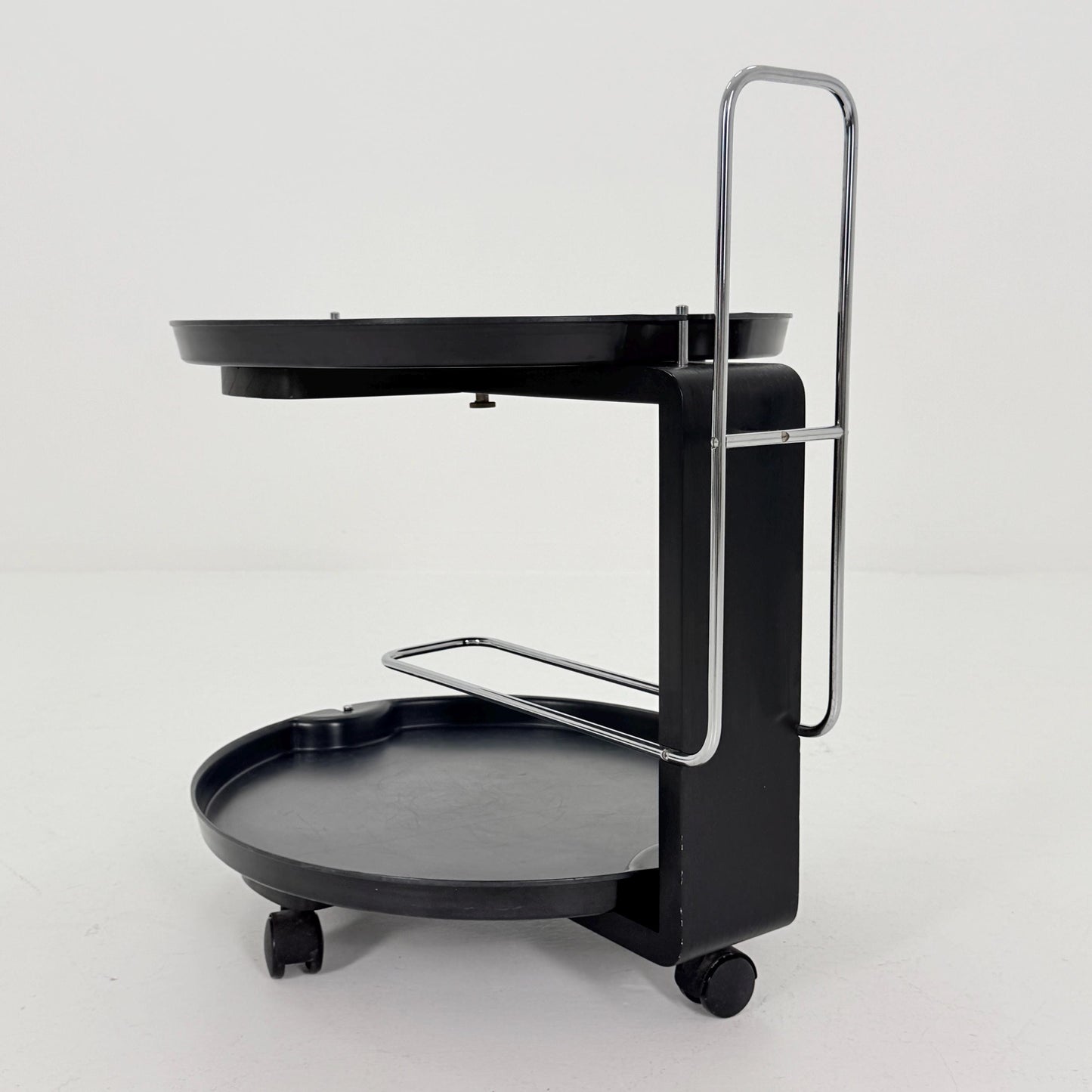 Mid century Rosenthal Service Trolley by Waldemar Rothe – 1980s German Bar Cart with Removable Trays