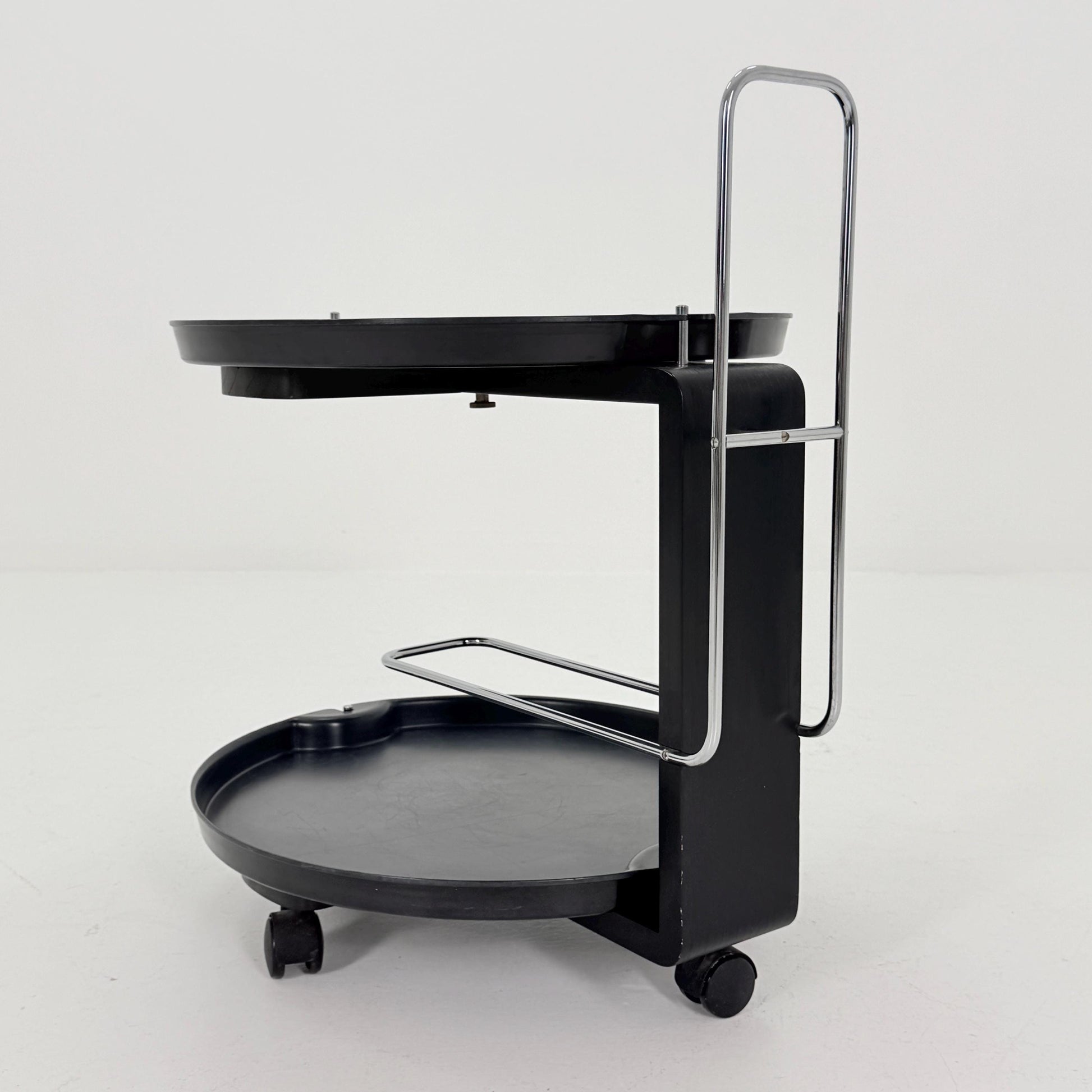 Mid century Rosenthal Service Trolley by Waldemar Rothe – 1980s German Bar Cart with Removable Trays