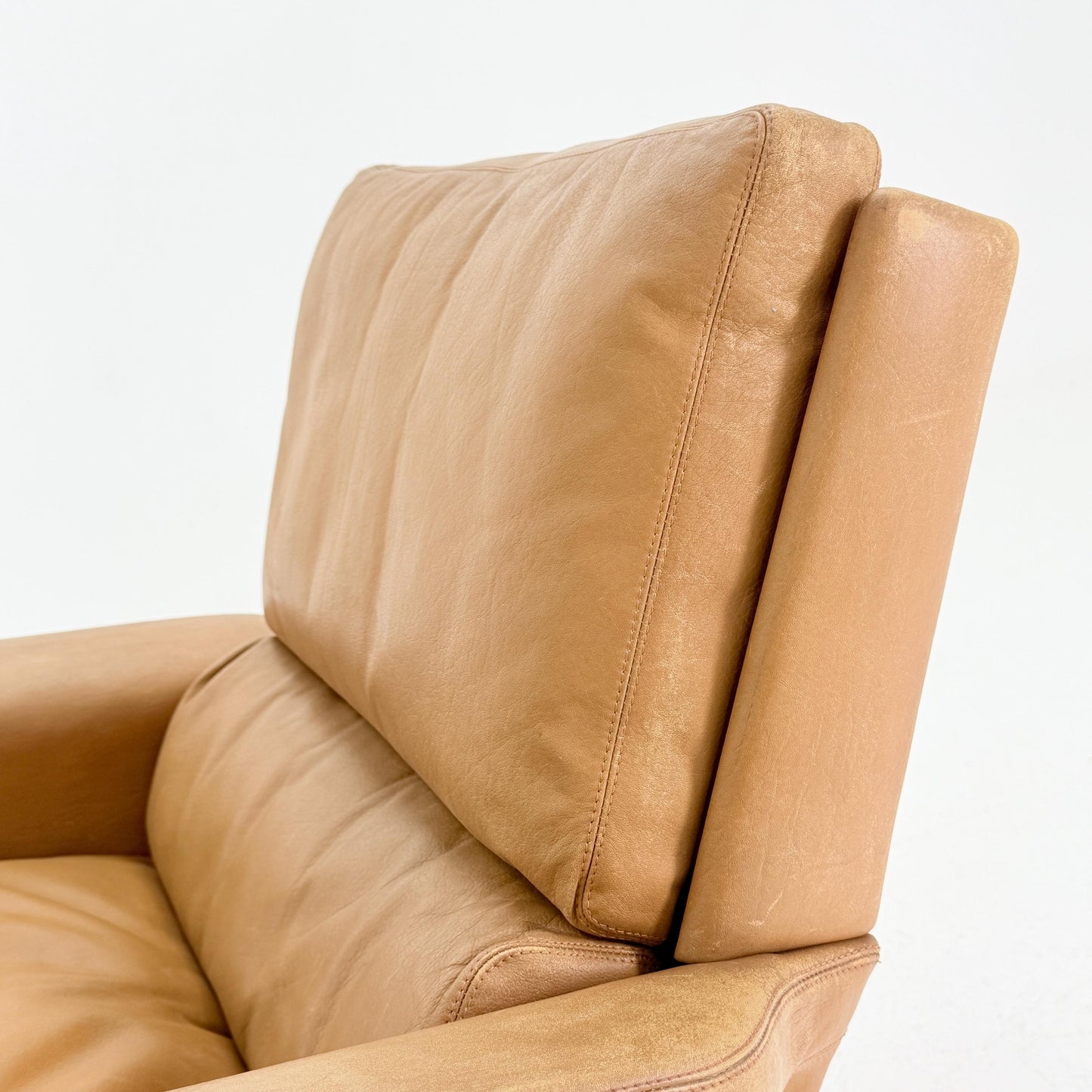 Mid Century Swing Lounge Chair by Reinhold Adolf & Hans-Jürgen Schröpfer for COR – Cognac Leather - Chrome Steel, Germany 1970s
