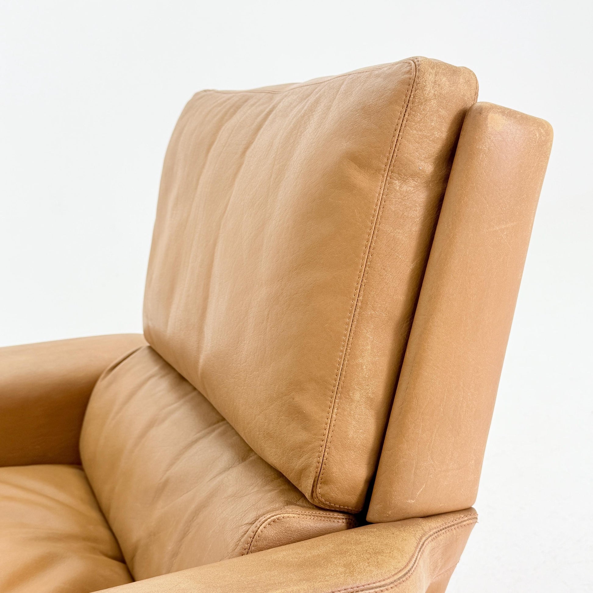 Mid Century Swing Lounge Chair by Reinhold Adolf & Hans-Jürgen Schröpfer for COR – Cognac Leather - Chrome Steel, Germany 1970s