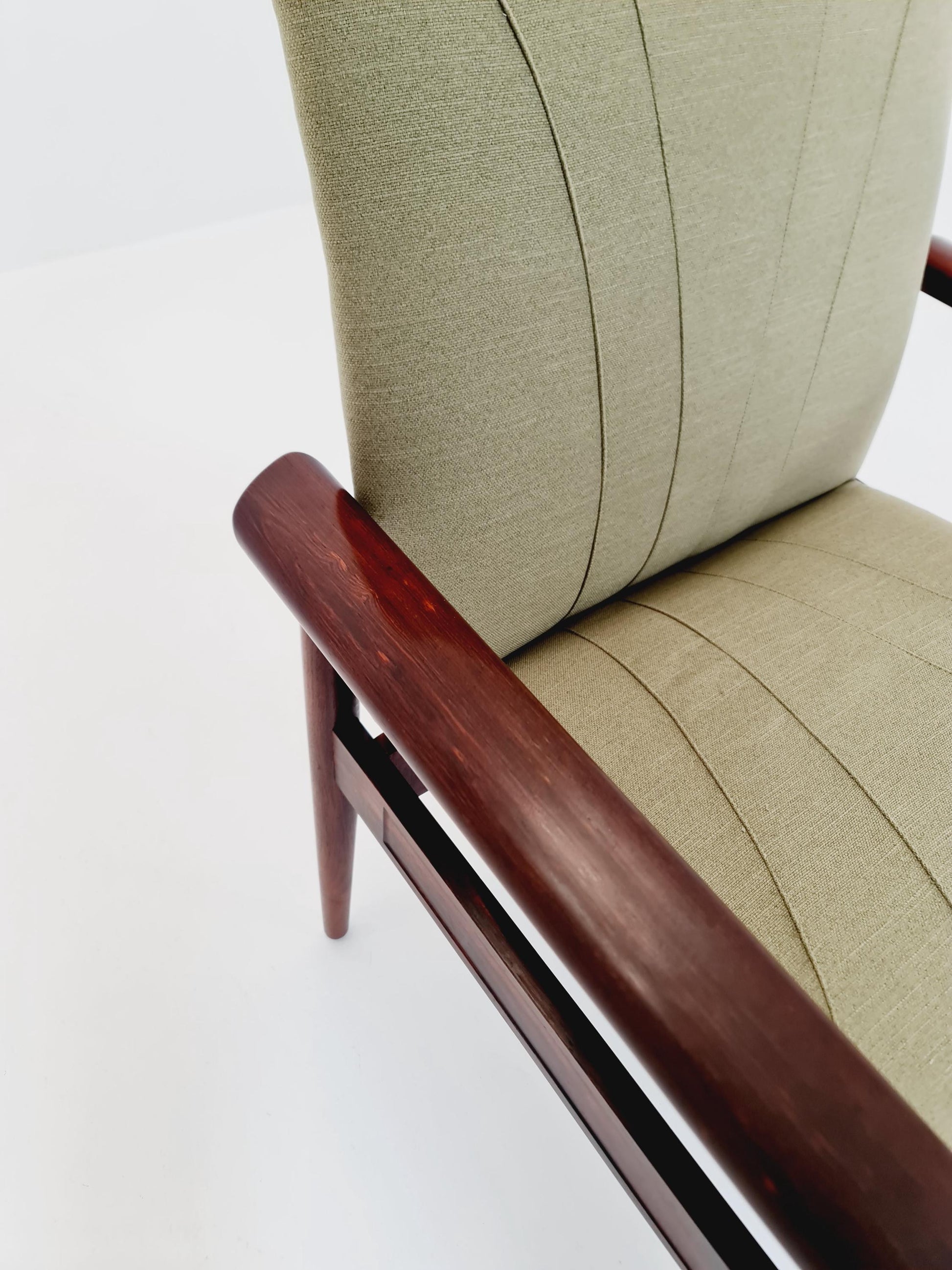 Danish Rare Rose wood Armchair By Finn Juhl For Cado Model 209 Diplomat, 1960s