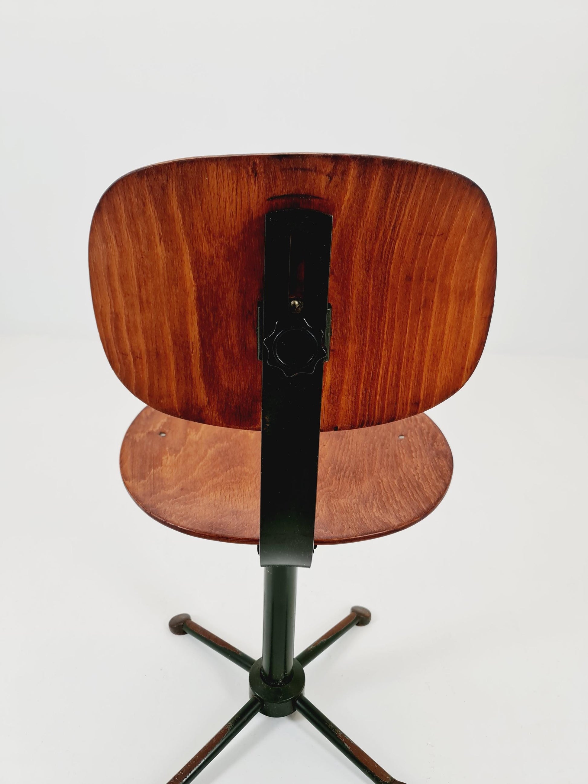 Bauhaus office chair in solid wood By Drabert 1930s