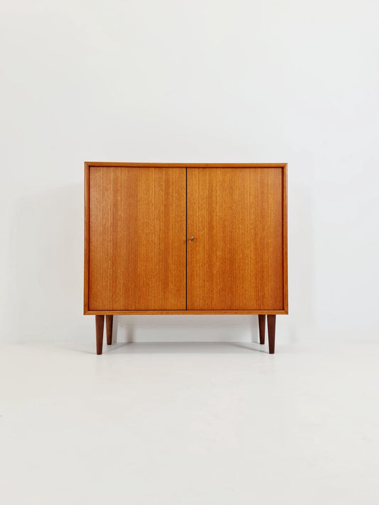 Vintage teak danish cabinet book case,By WK Möbel 1960s