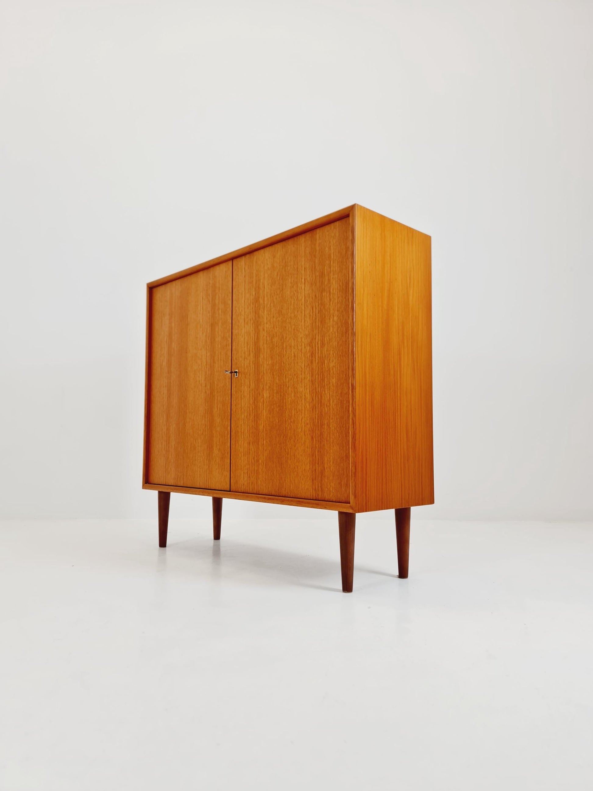 Vintage teak danish cabinet book case,By WK Möbel 1960s