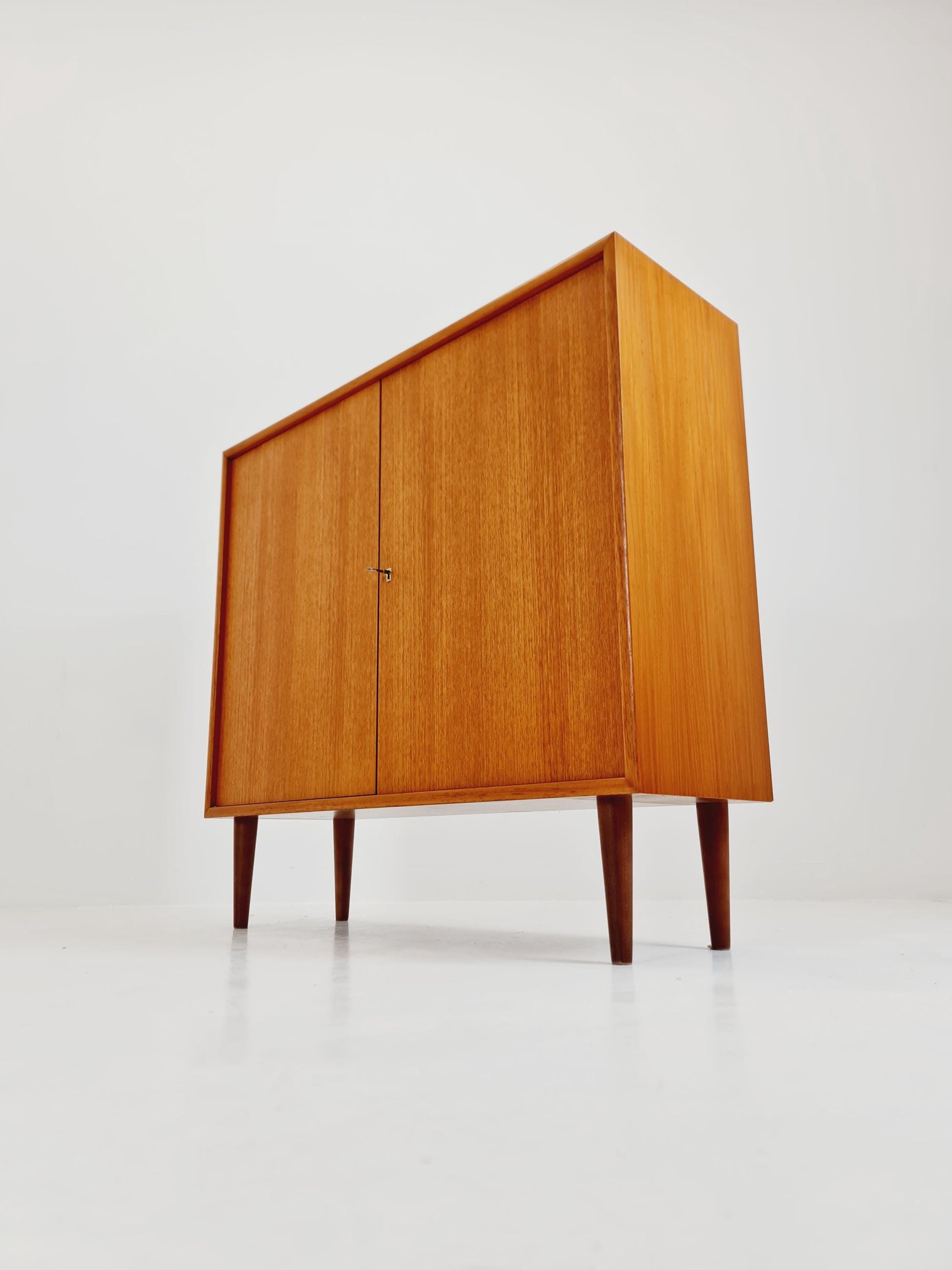 Vintage teak danish cabinet book case,By WK Möbel 1960s