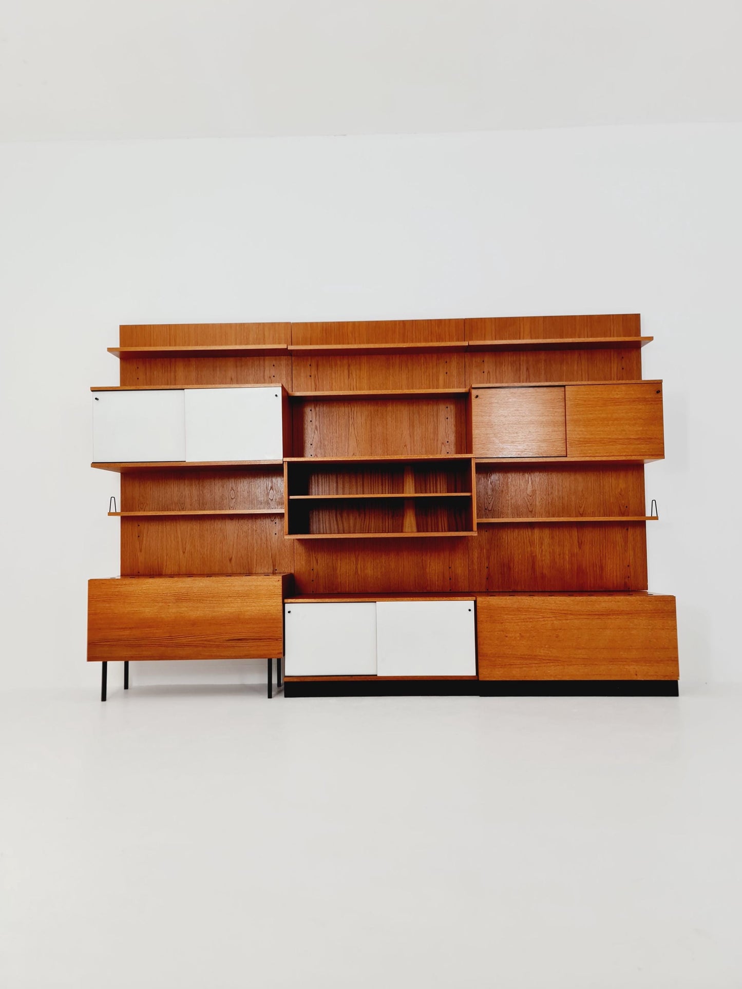 Rare German shelf-system by Günter Renkel for Rego Twen in Teak 1950s