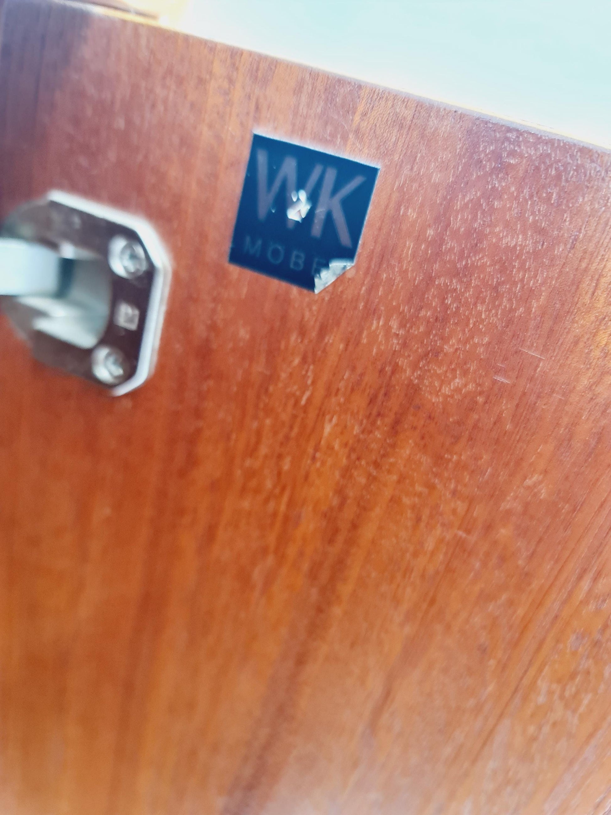 Midcentury vintage Sideboard teak German cabinet book case By WK Möbel ,1960s