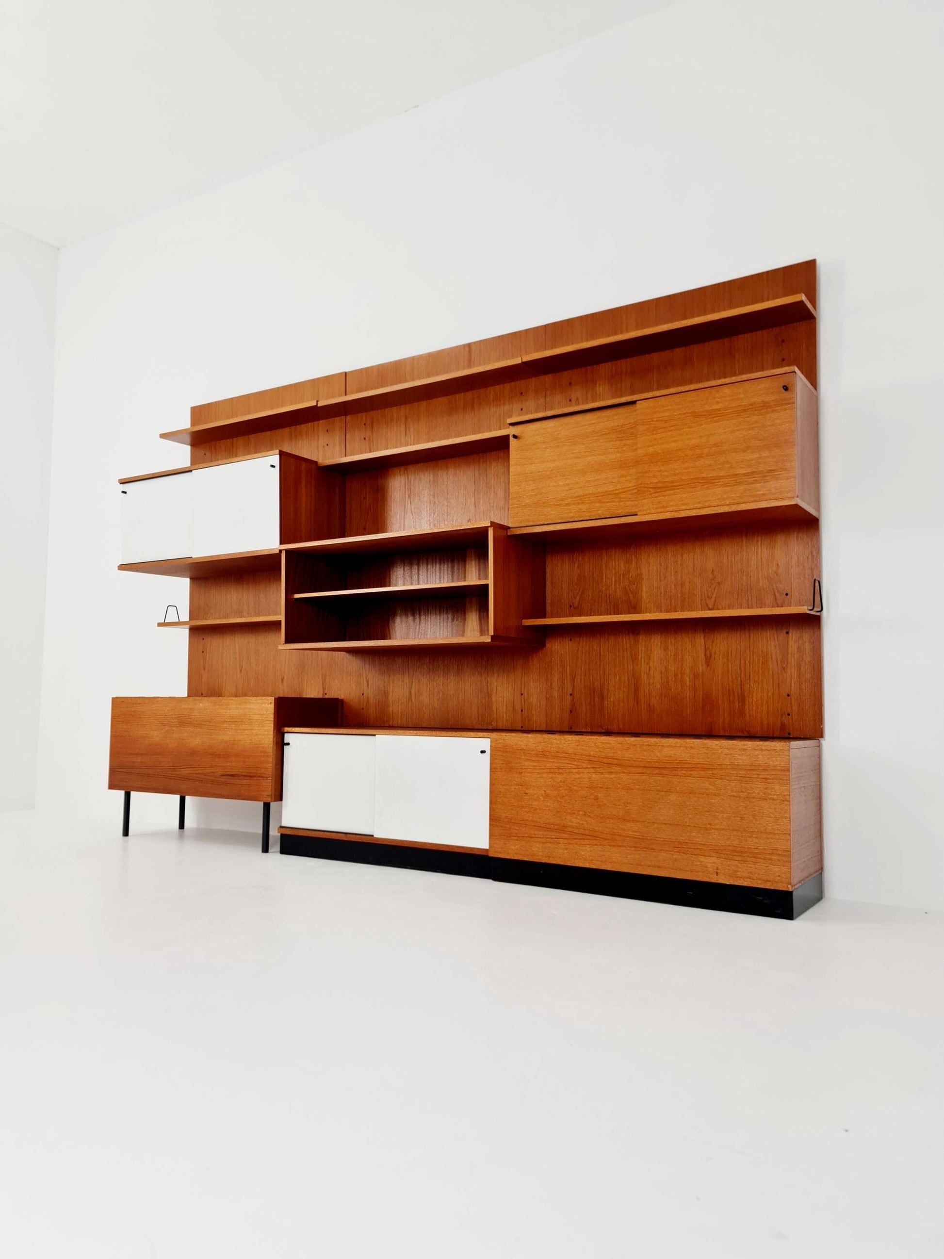 Rare German shelf-system by Günter Renkel for Rego Twen in Teak 1950s