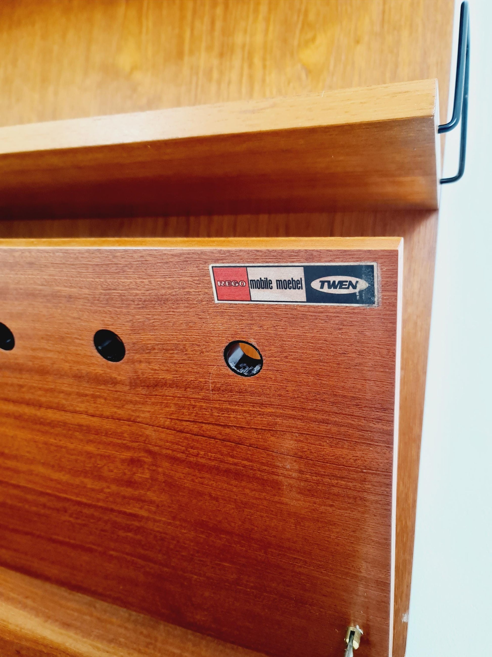 Rare German shelf-system by Günter Renkel for Rego Twen in Teak 1950s