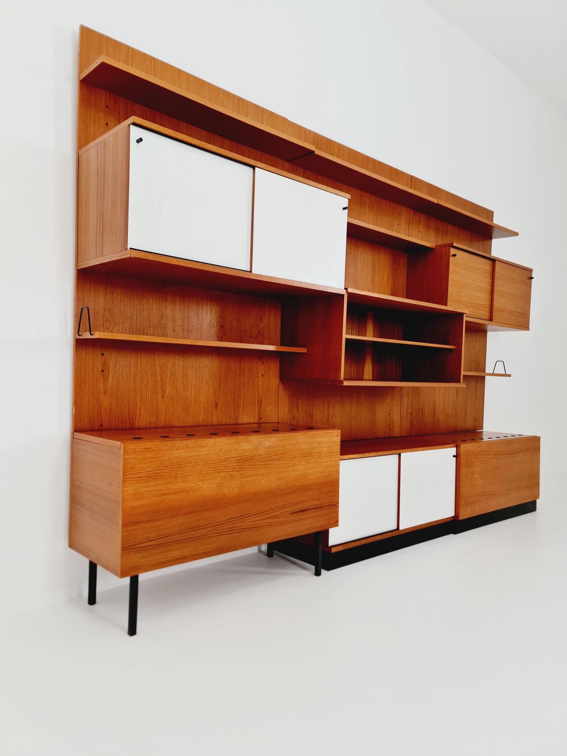 Rare German shelf-system by Günter Renkel for Rego Twen in Teak 1950s