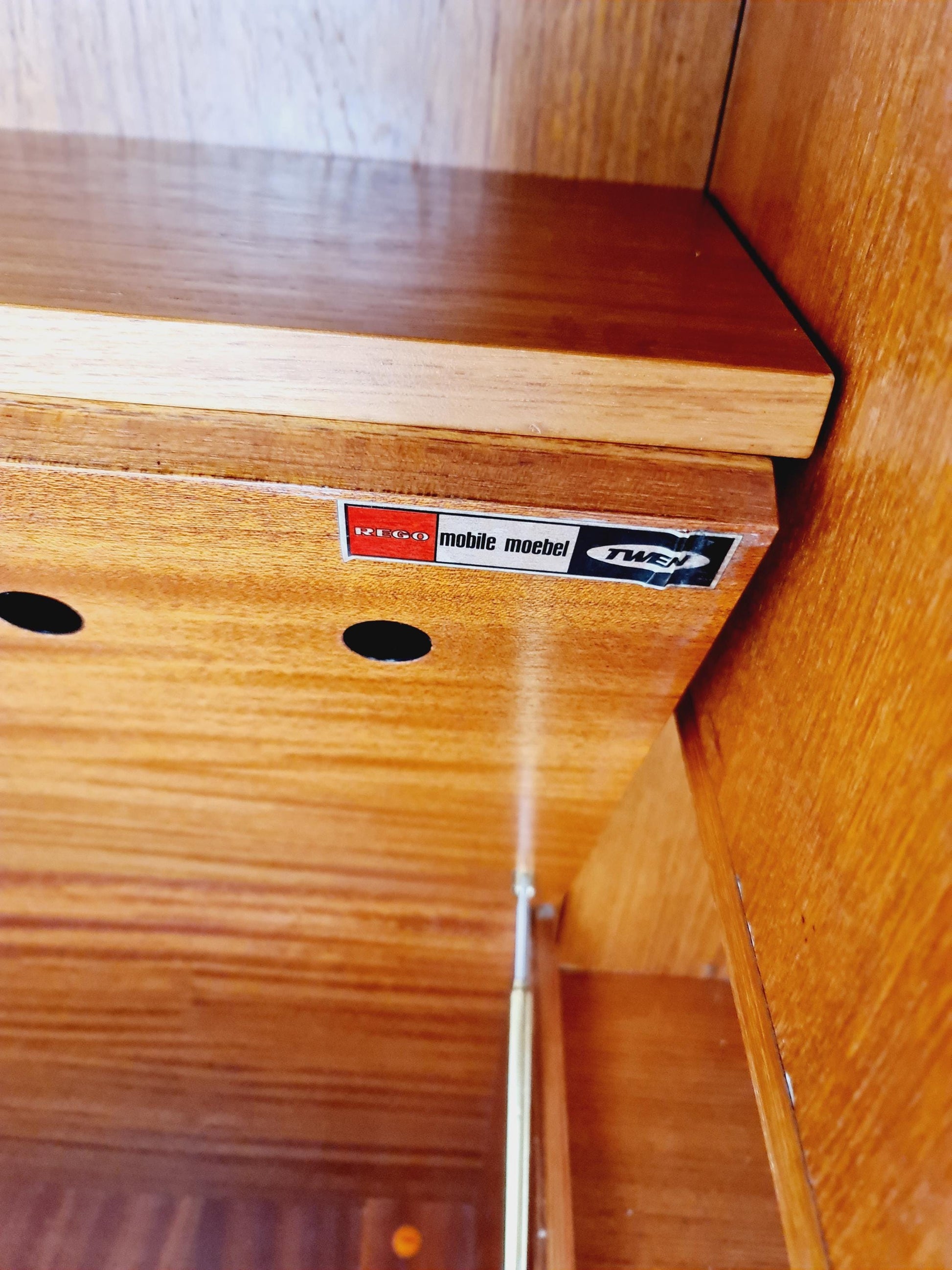 Rare German shelf-system by Günter Renkel for Rego Twen in Teak 1950s