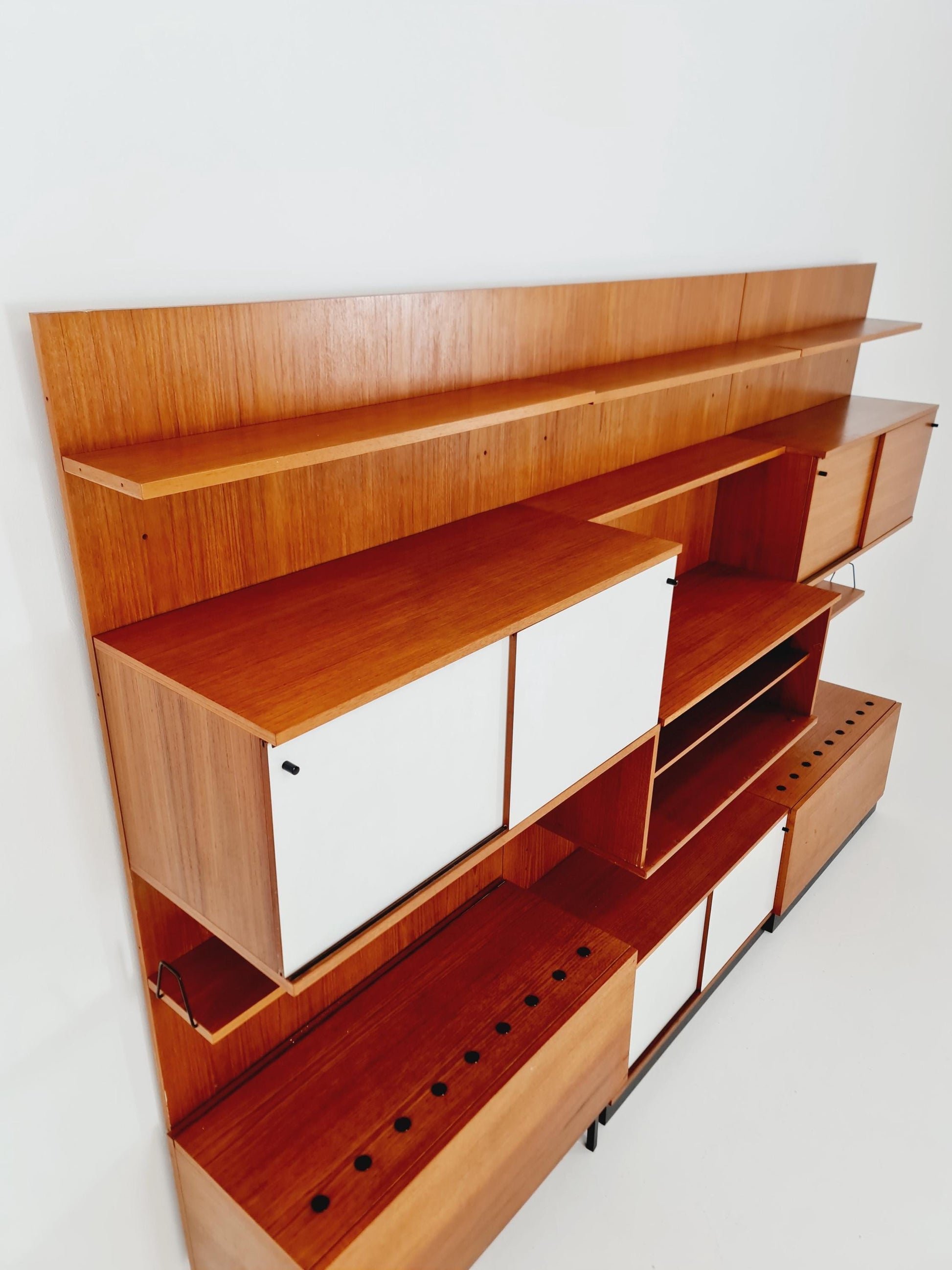 Rare German shelf-system by Günter Renkel for Rego Twen in Teak 1950s
