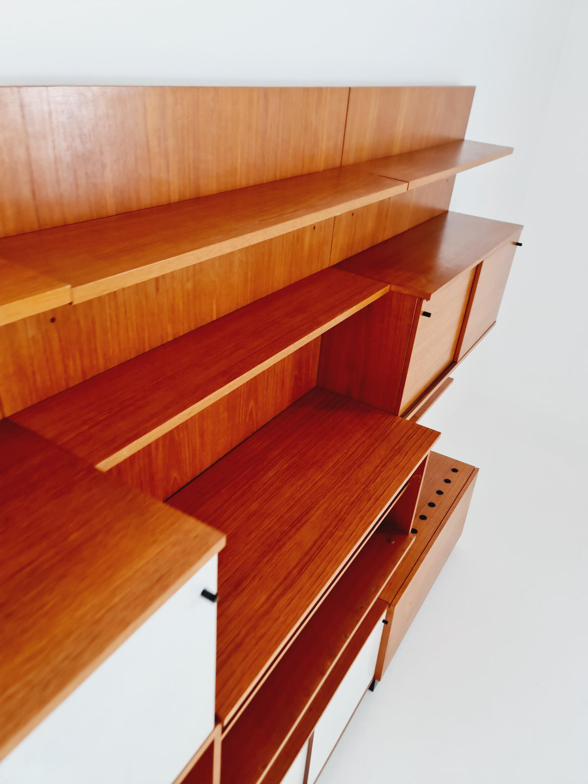 Rare German shelf-system by Günter Renkel for Rego Twen in Teak 1950s