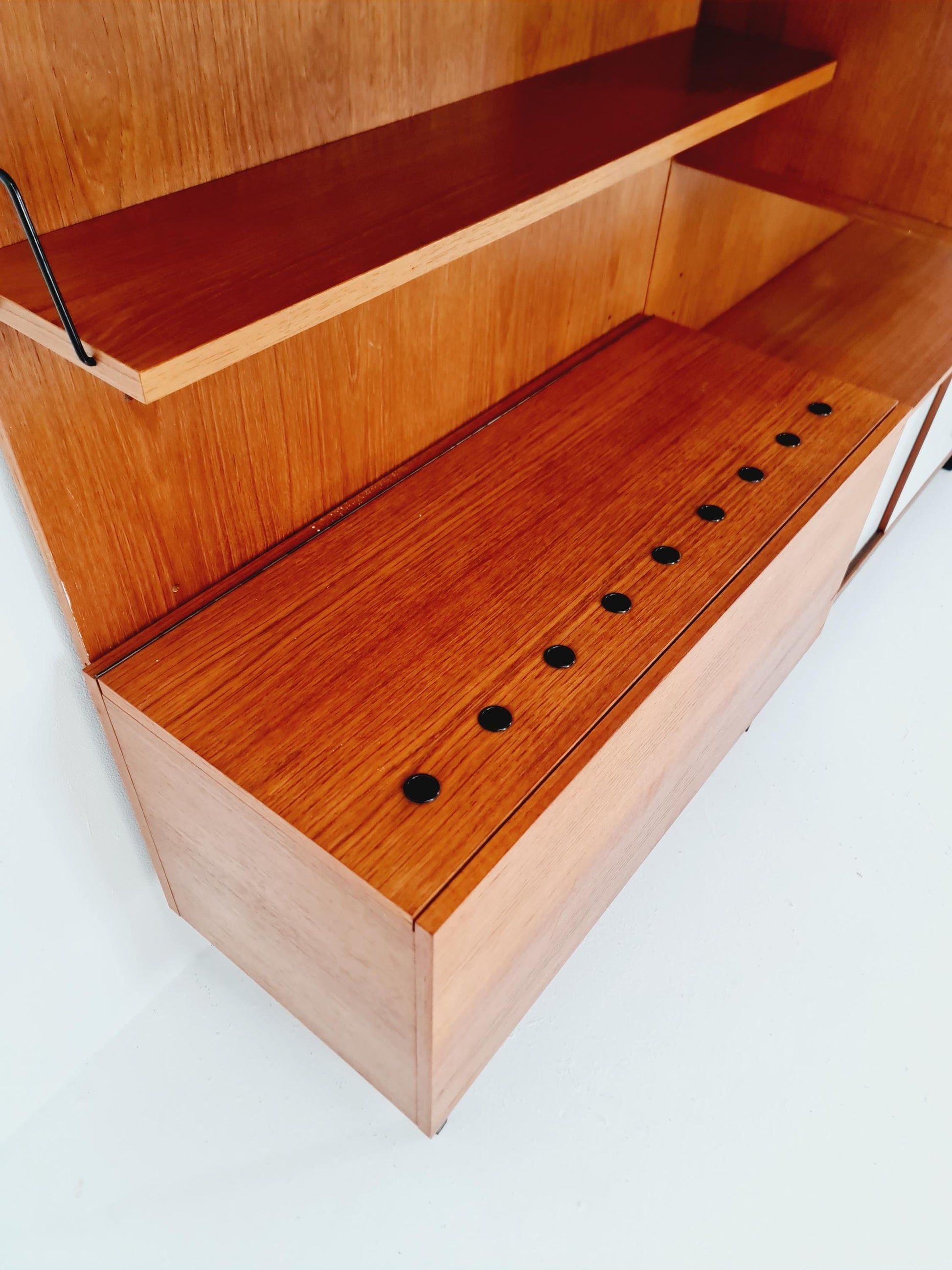 Rare German shelf-system by Günter Renkel for Rego Twen in Teak 1950s