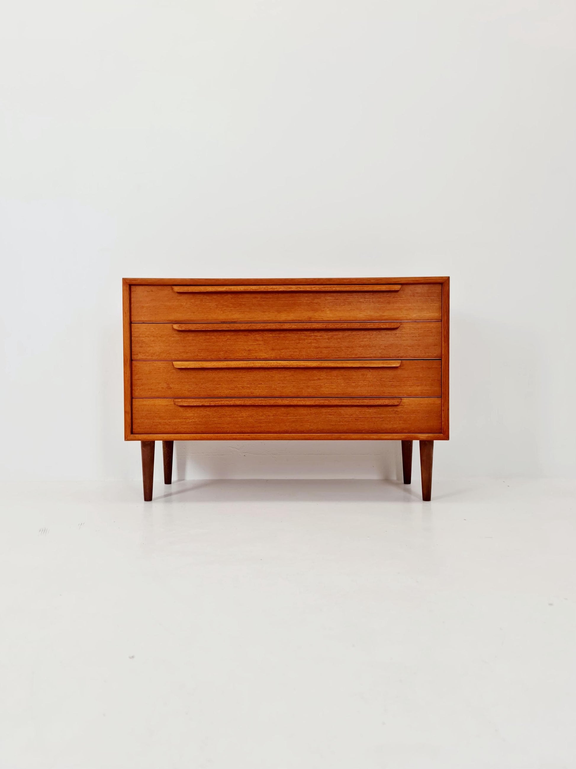 Mid century Modern German teak chest of drawers by WK möbel, 1960s