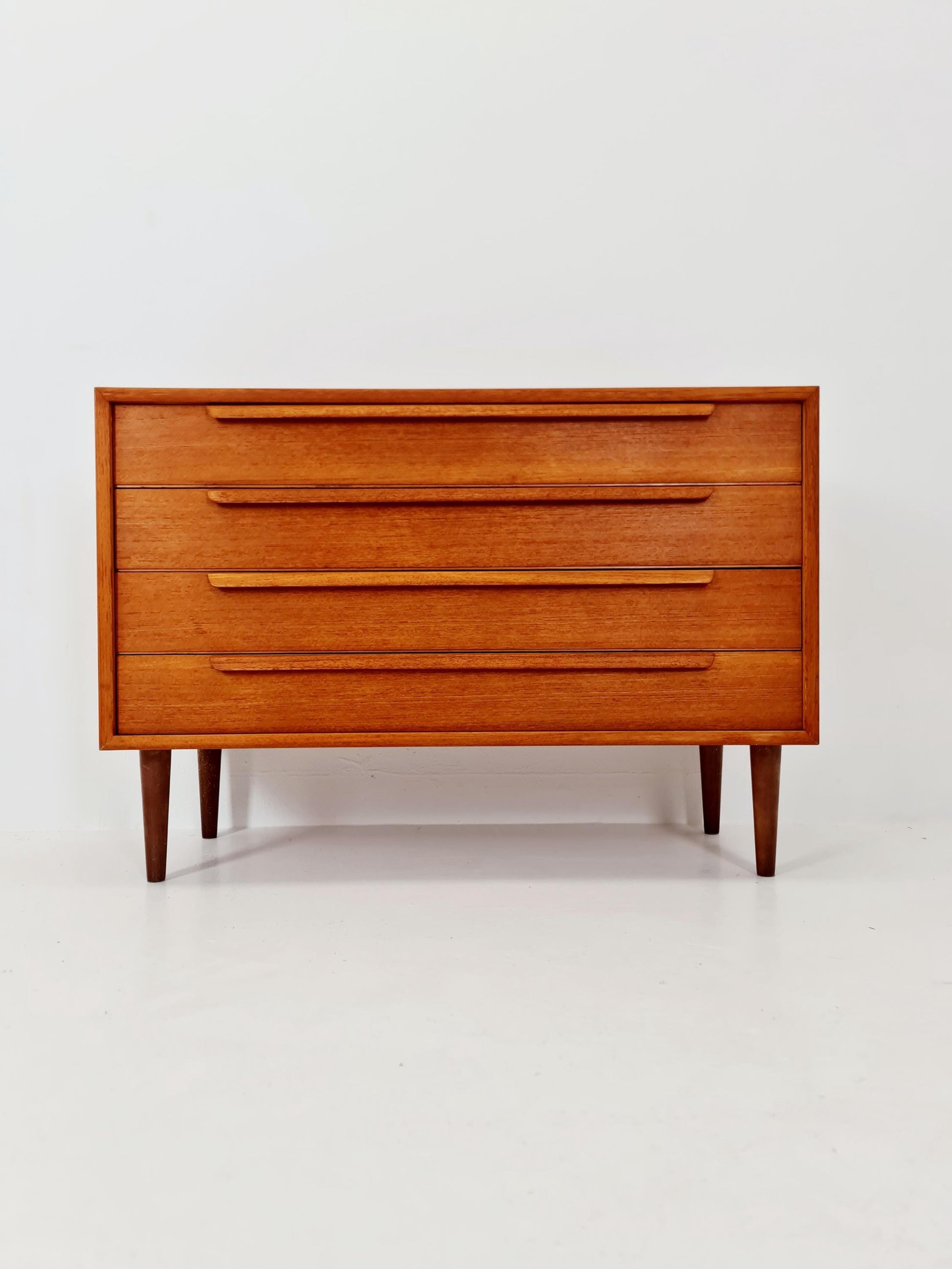Mid century Modern German teak chest of drawers by WK möbel, 1960s