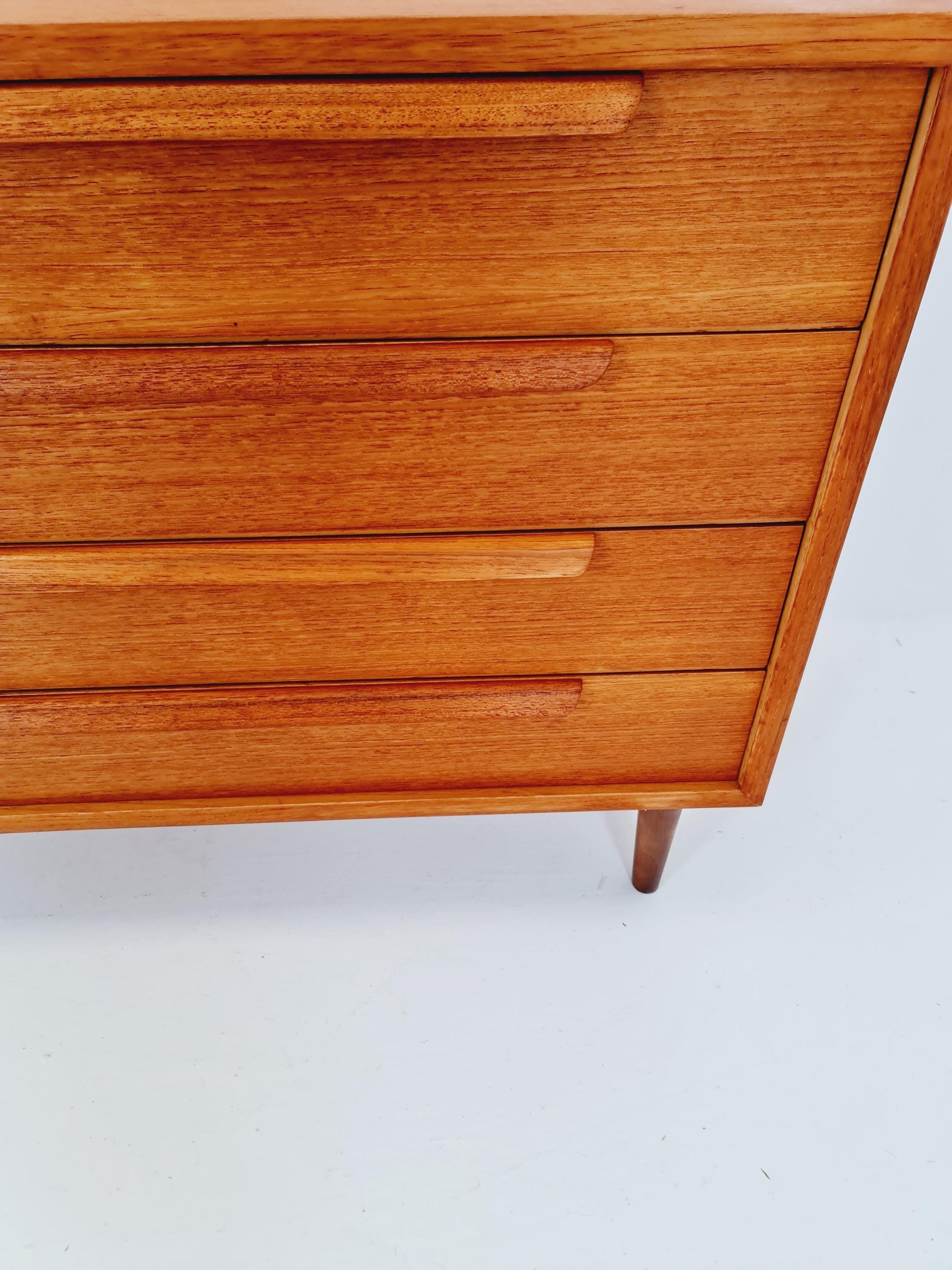 Mid century Modern German teak chest of drawers by WK möbel, 1960s