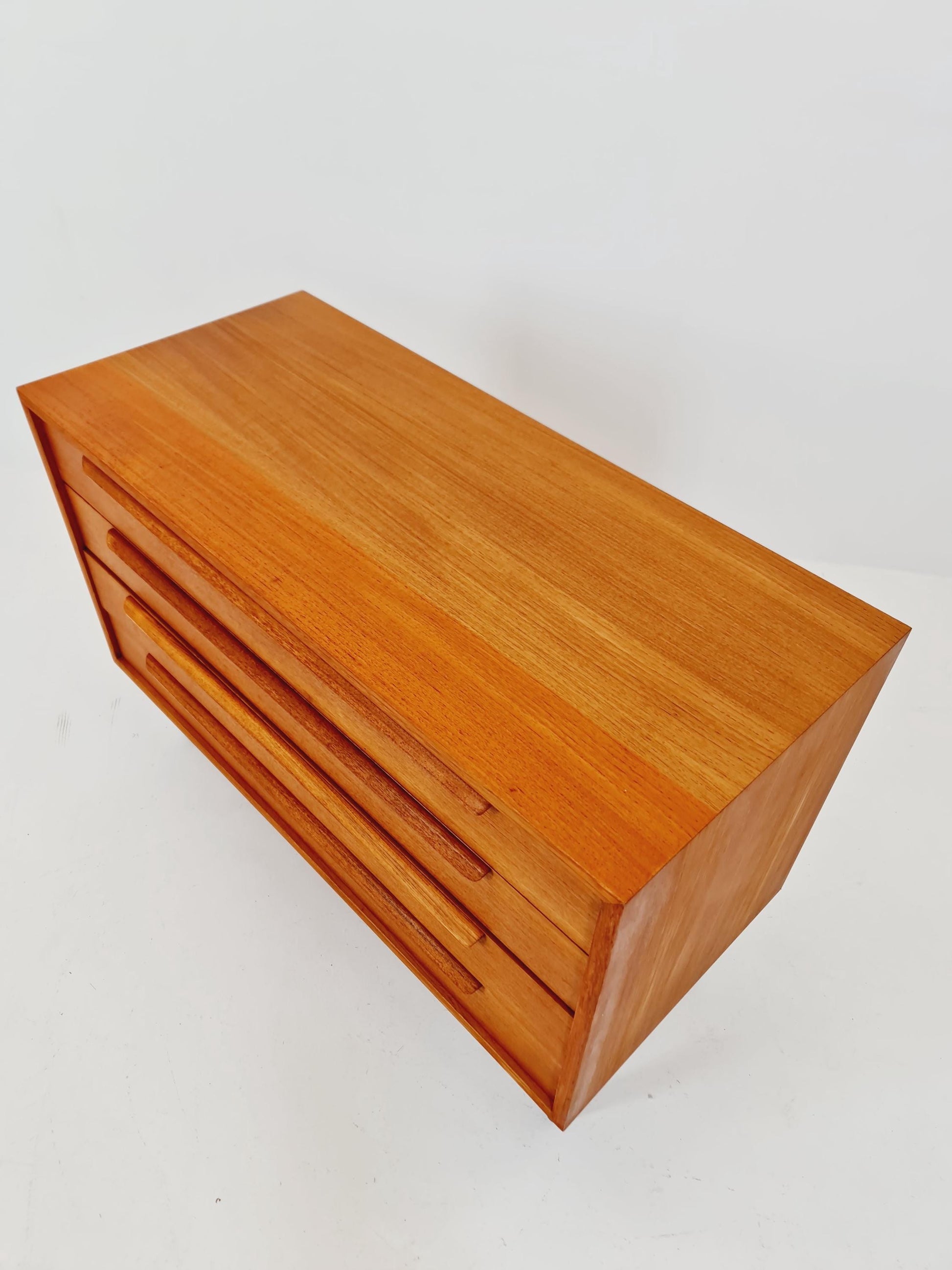 Mid century Modern German teak chest of drawers by WK möbel, 1960s