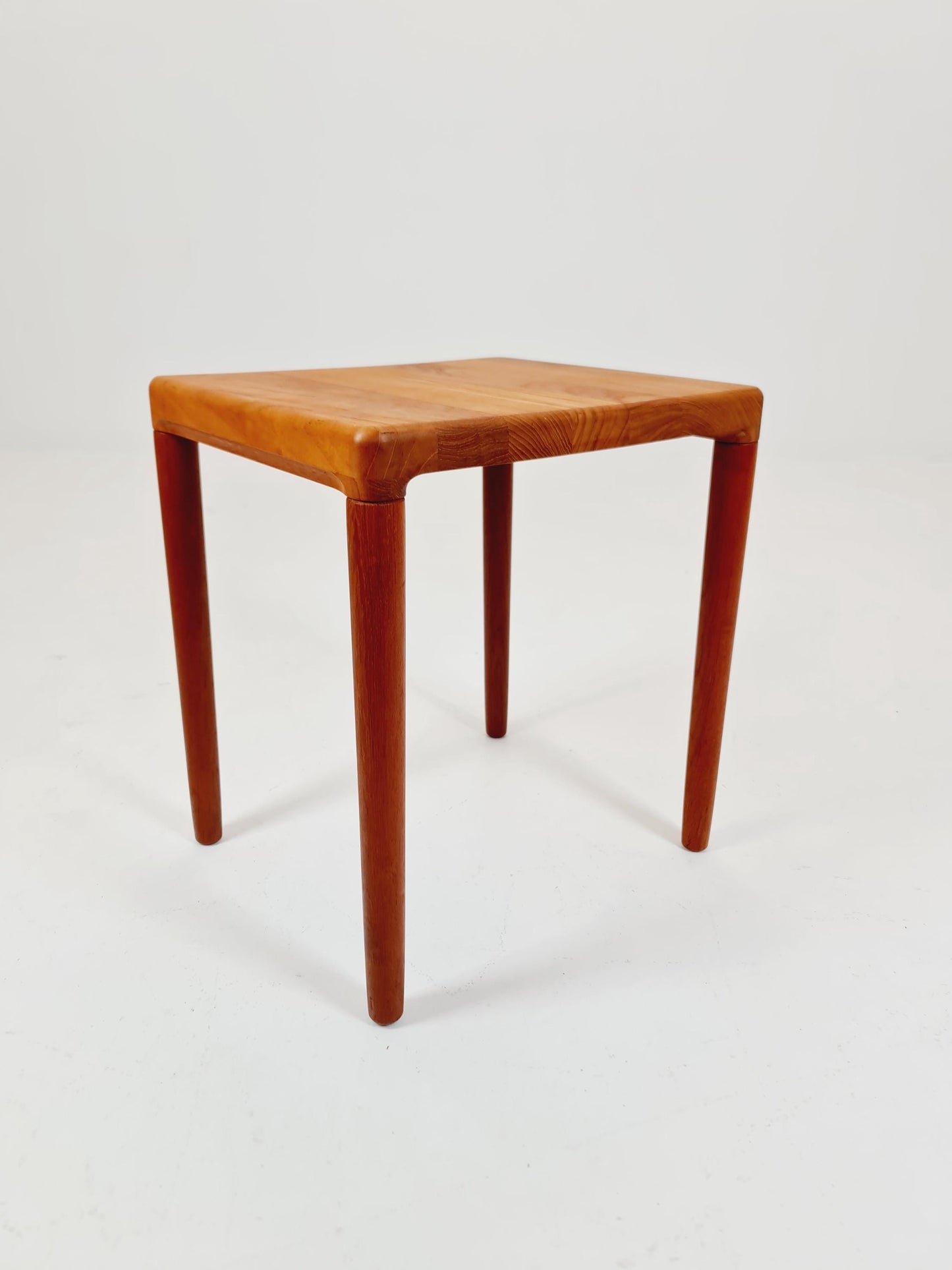 Midcentury Danish Solid teak side table by H.W Klein for Bramin 1960s