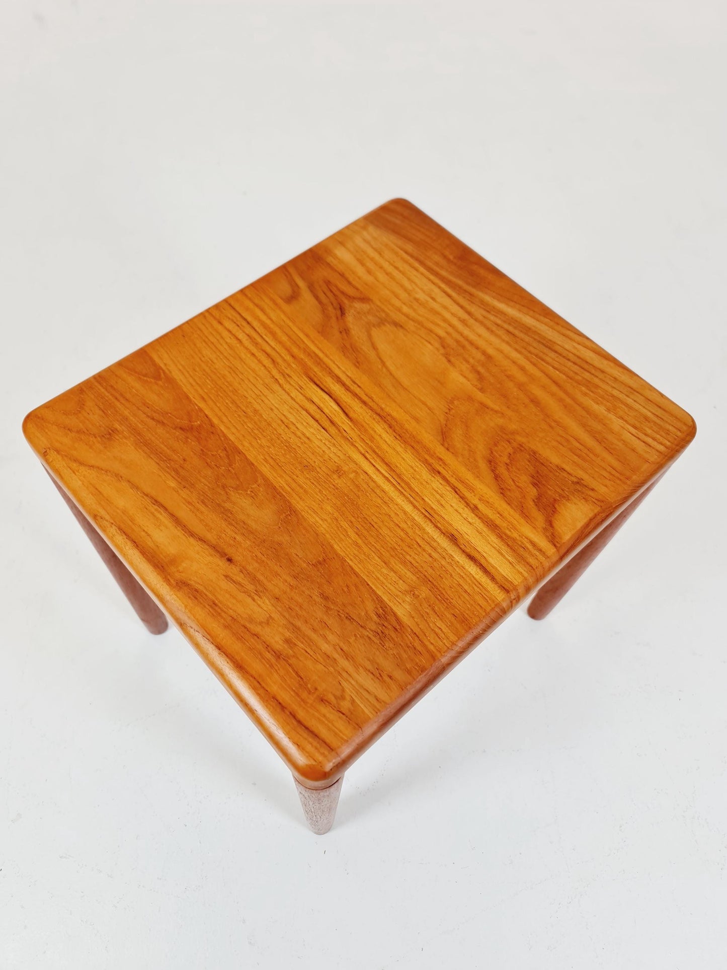 Midcentury Danish Solid teak side table by H.W Klein for Bramin 1960s
