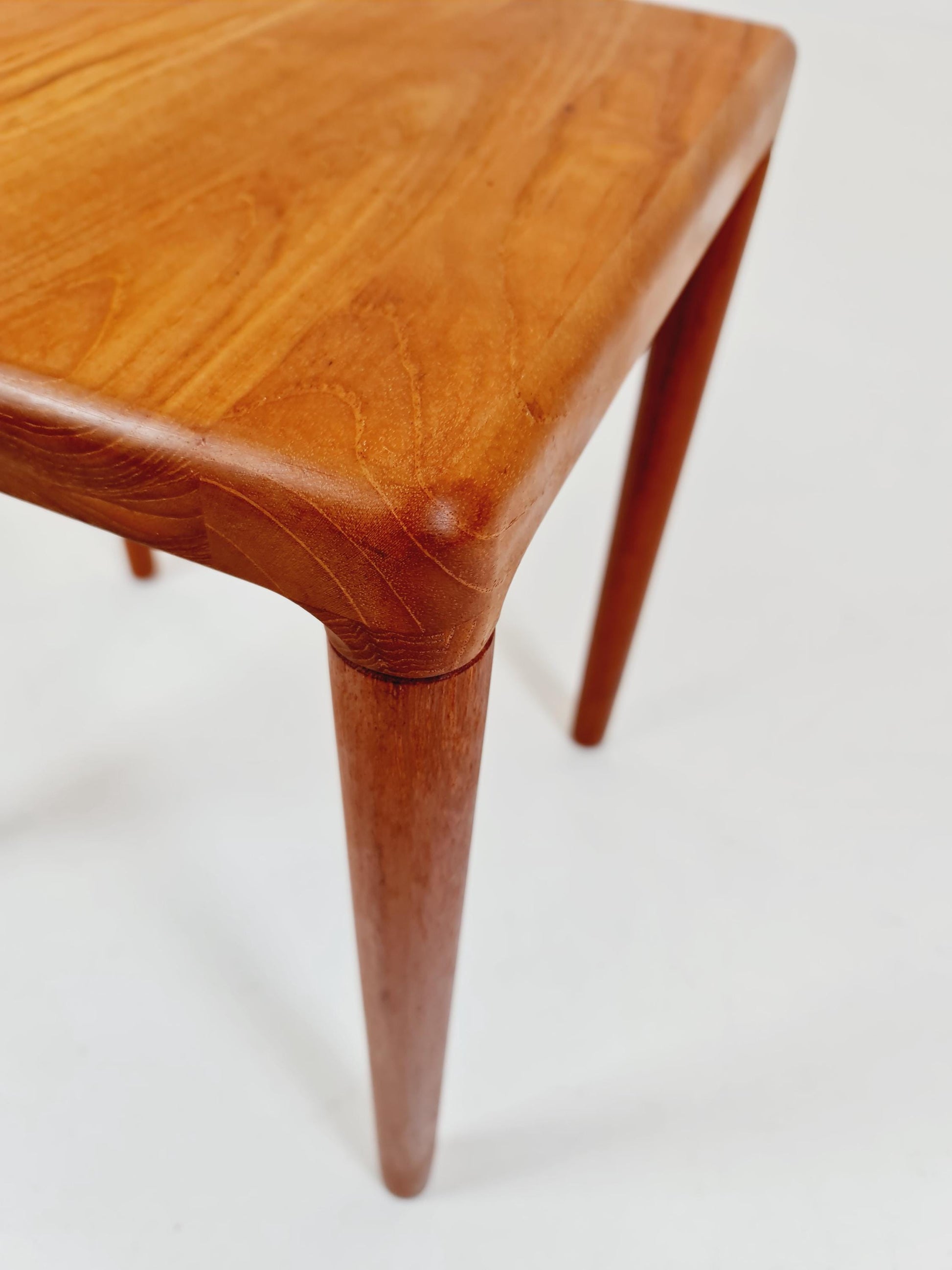 Midcentury Danish Solid teak side table by H.W Klein for Bramin 1960s