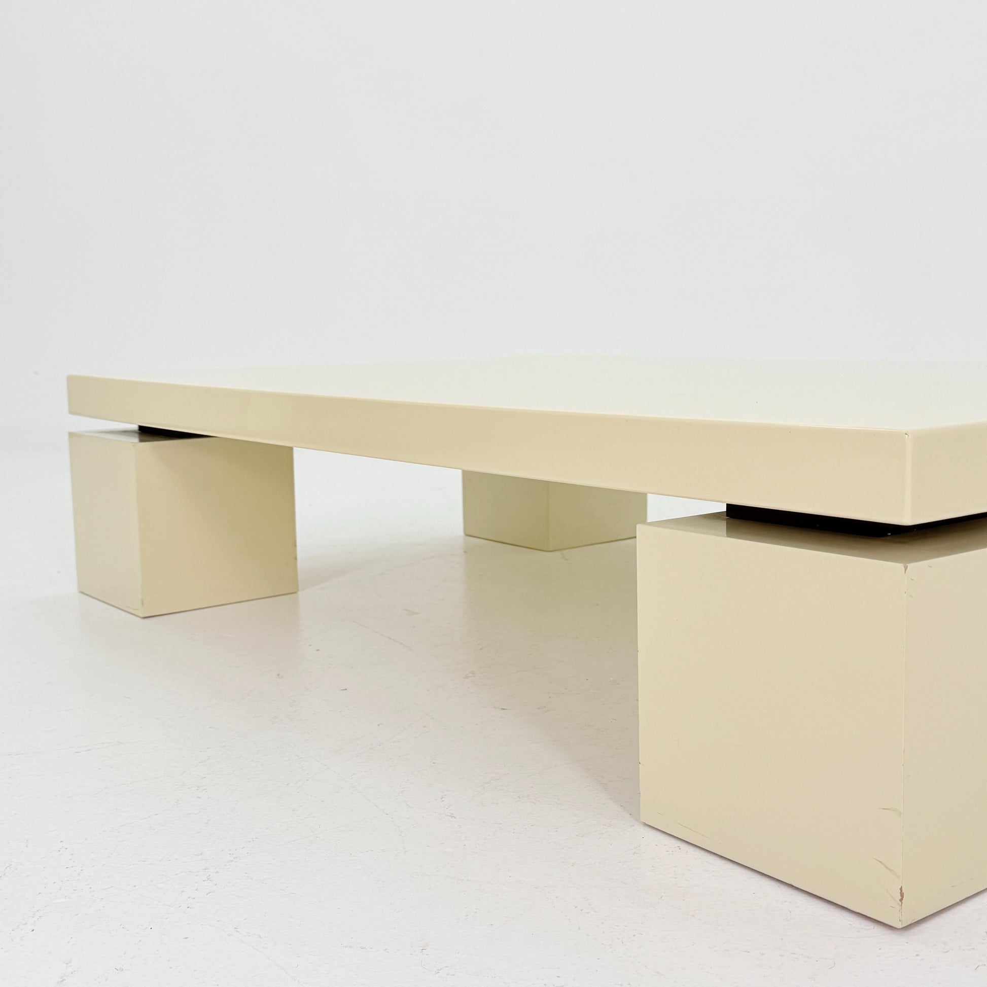 Mid century Postmodern Coffee Table by Willy Rizzo for Cidue, Italy 1970s,