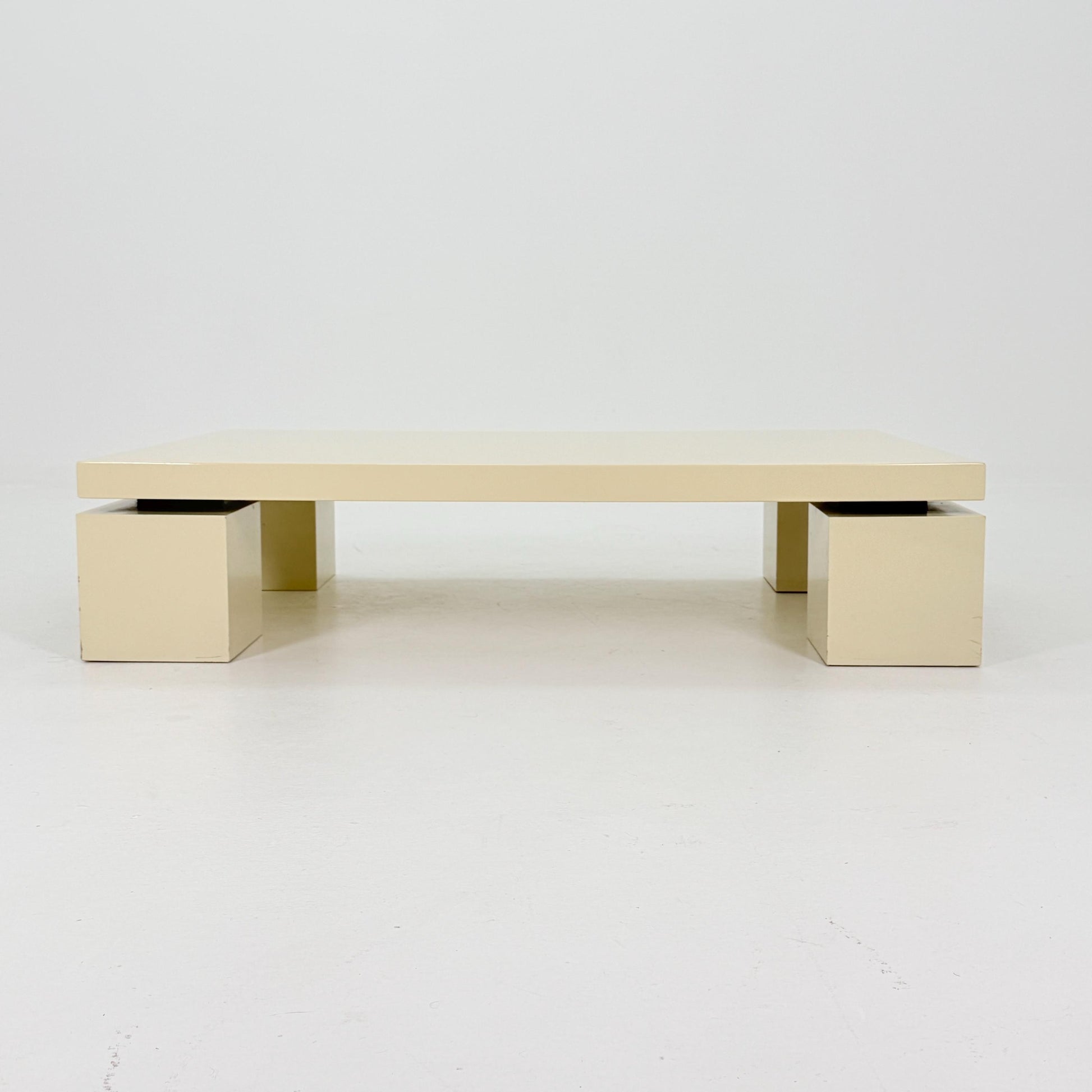 Mid century Postmodern Coffee Table by Willy Rizzo for Cidue, Italy 1970s,