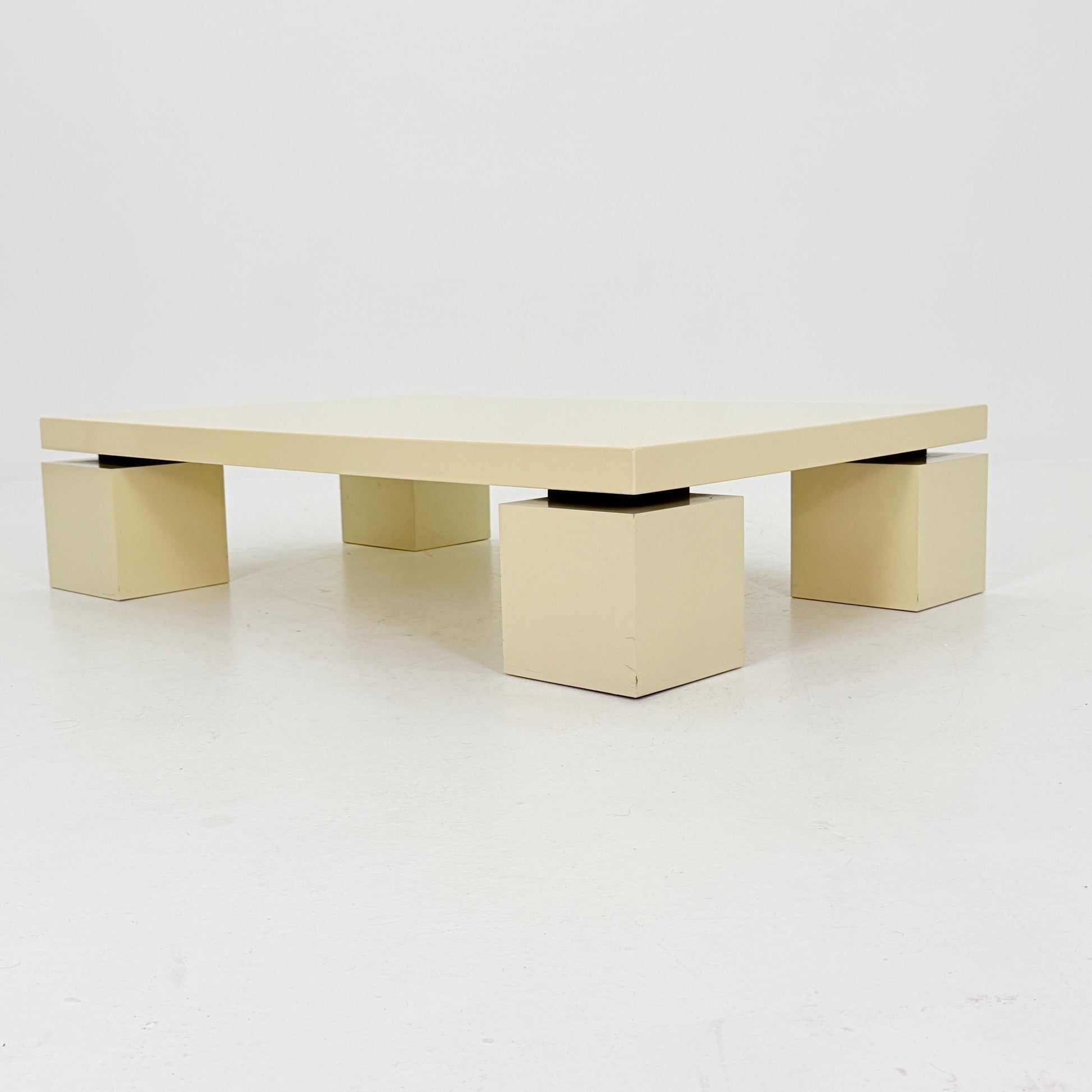 Mid century Postmodern Coffee Table by Willy Rizzo for Cidue, Italy 1970s,