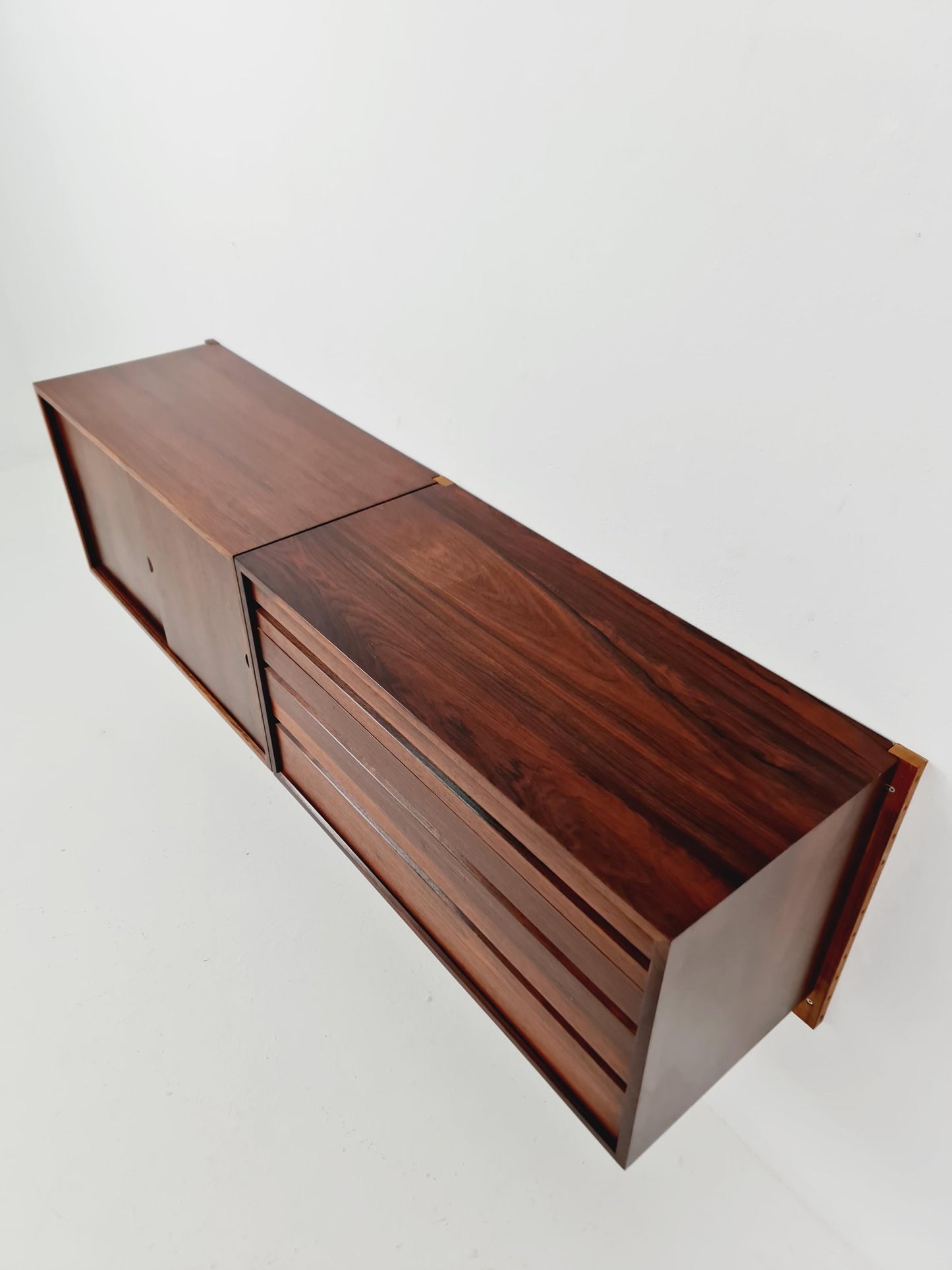 Mid century Danish Rosewood floating sideboard / 2 cabinets by Poul Cadovius for Royal, Denmark, 1960s