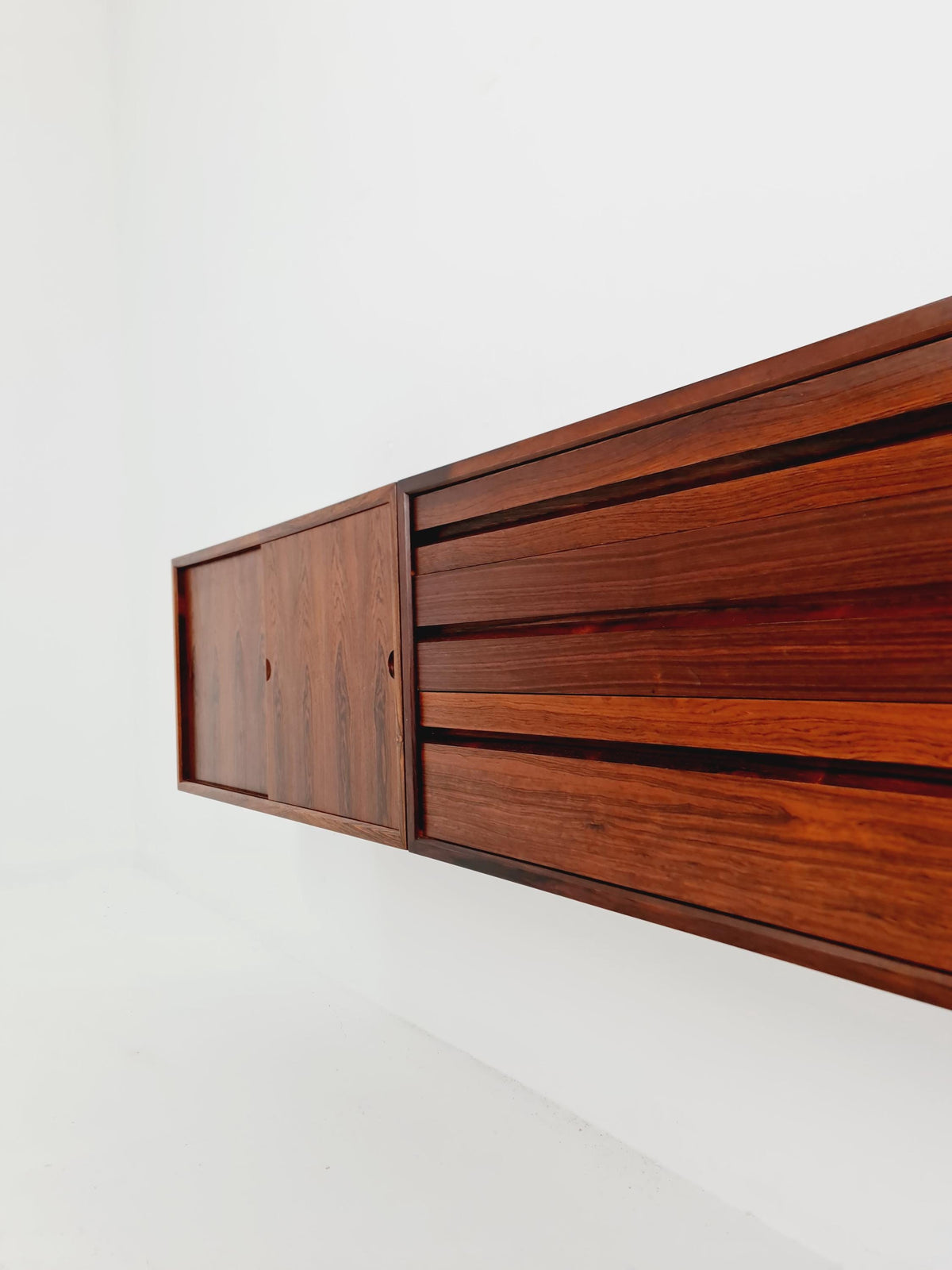 Mid century Danish Rosewood floating sideboard / 2 cabinets by Poul Cadovius for Royal, Denmark, 1960s