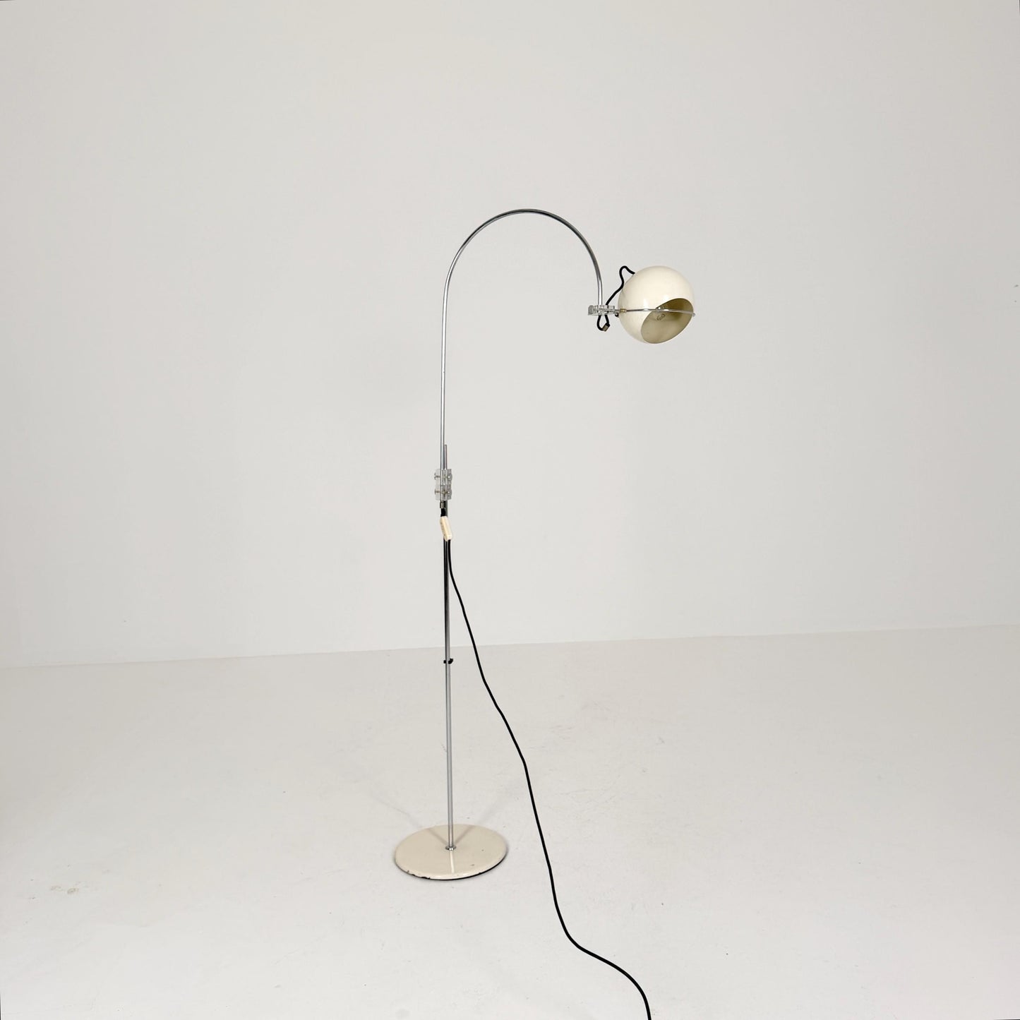 Mid Century Arc Globe Floor Lamp by Gepo Amsterdam, 1960s Netherlands