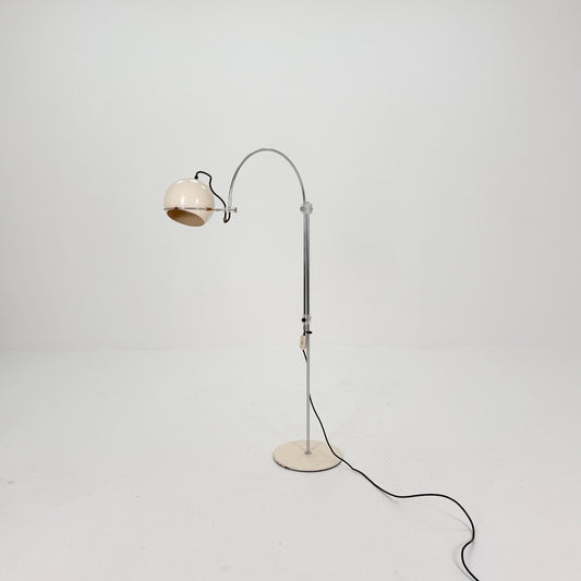Mid Century Arc Globe Floor Lamp by Gepo Amsterdam, 1960s Netherlands