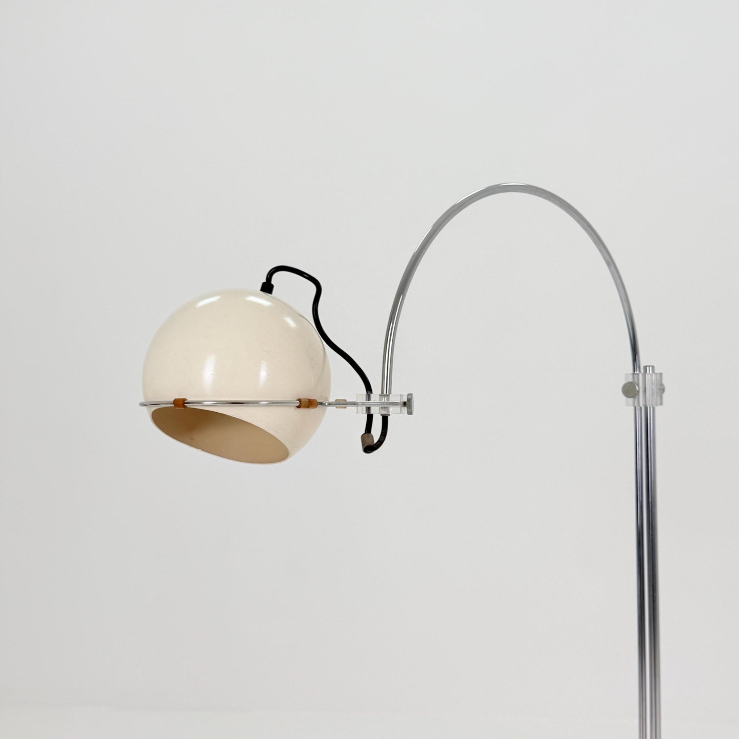 Mid Century Arc Globe Floor Lamp by Gepo Amsterdam, 1960s Netherlands
