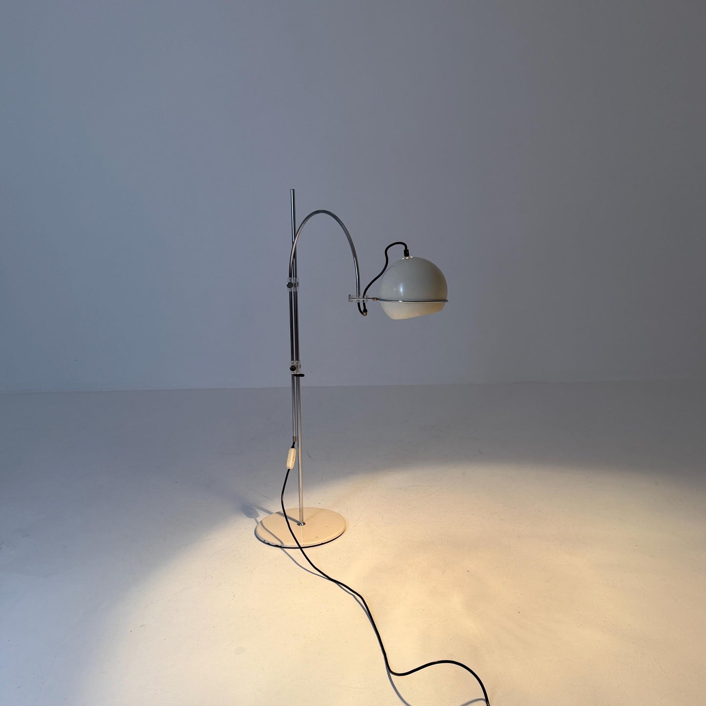 Mid Century Arc Globe Floor Lamp by Gepo Amsterdam, 1960s Netherlands
