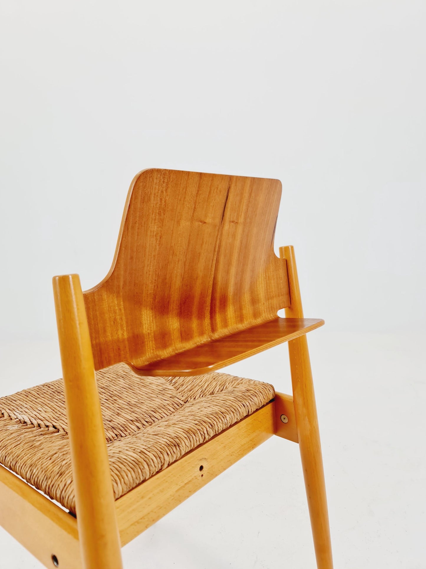 Vintage Teak German Dining Chair by Egon Eiermann for Wilde and Spieth , 1950s,