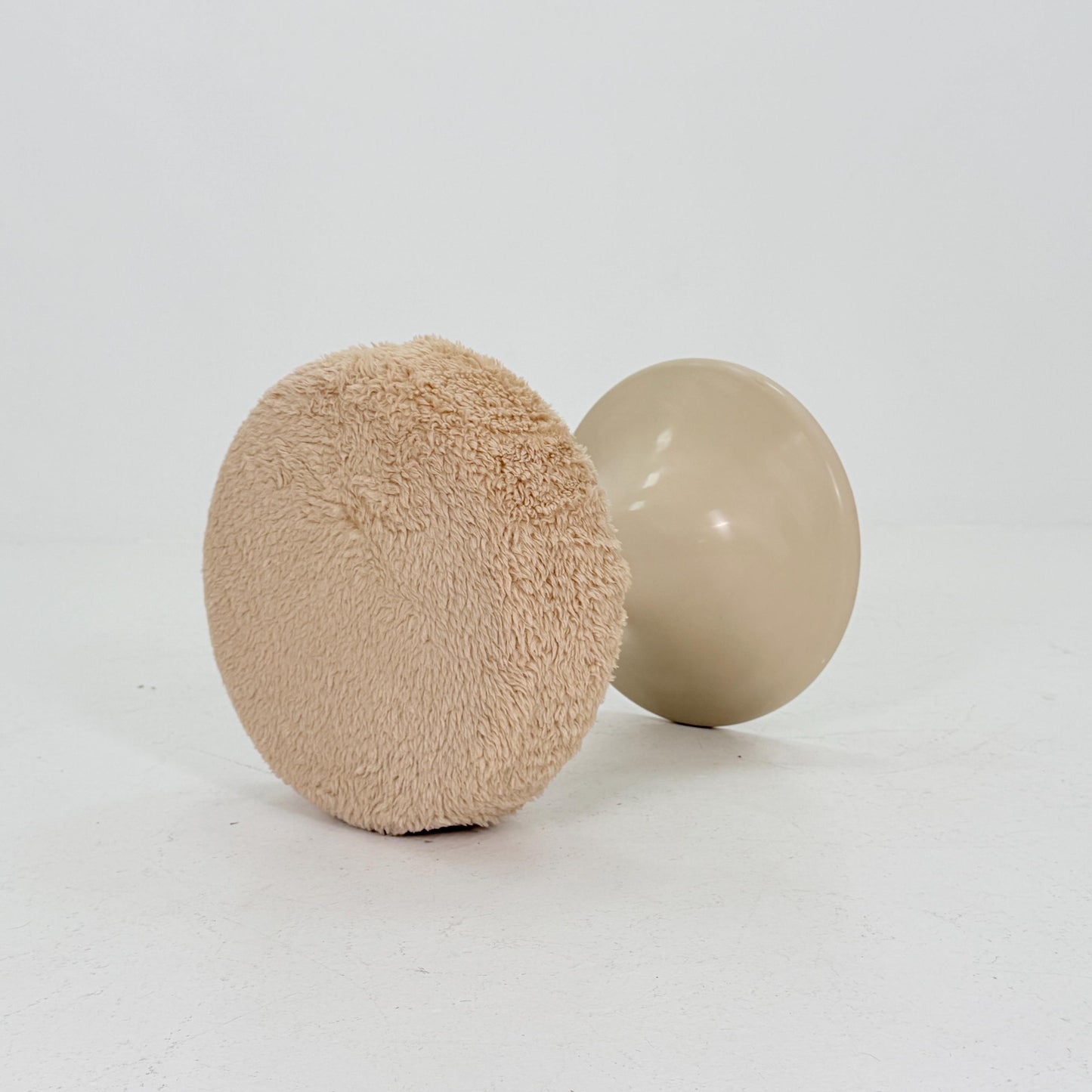 Mid century Space age beige Emsa Tulip stool Germany 1970s