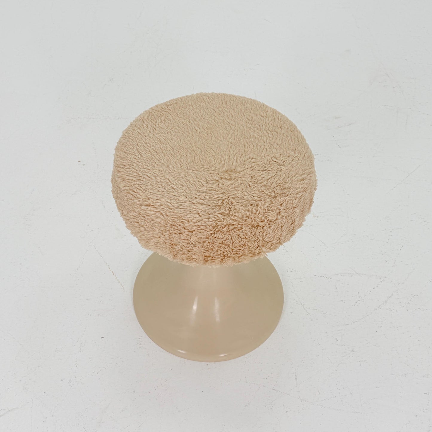 Mid century Space age beige Emsa Tulip stool Germany 1970s