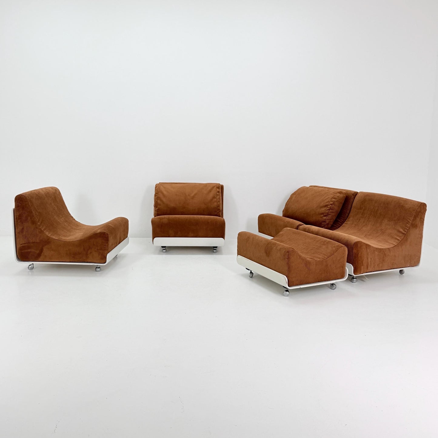 Set of 5 Mid-Century Modular Orbis Sofa Set by Luigi Colani for COR, 1970s Germany