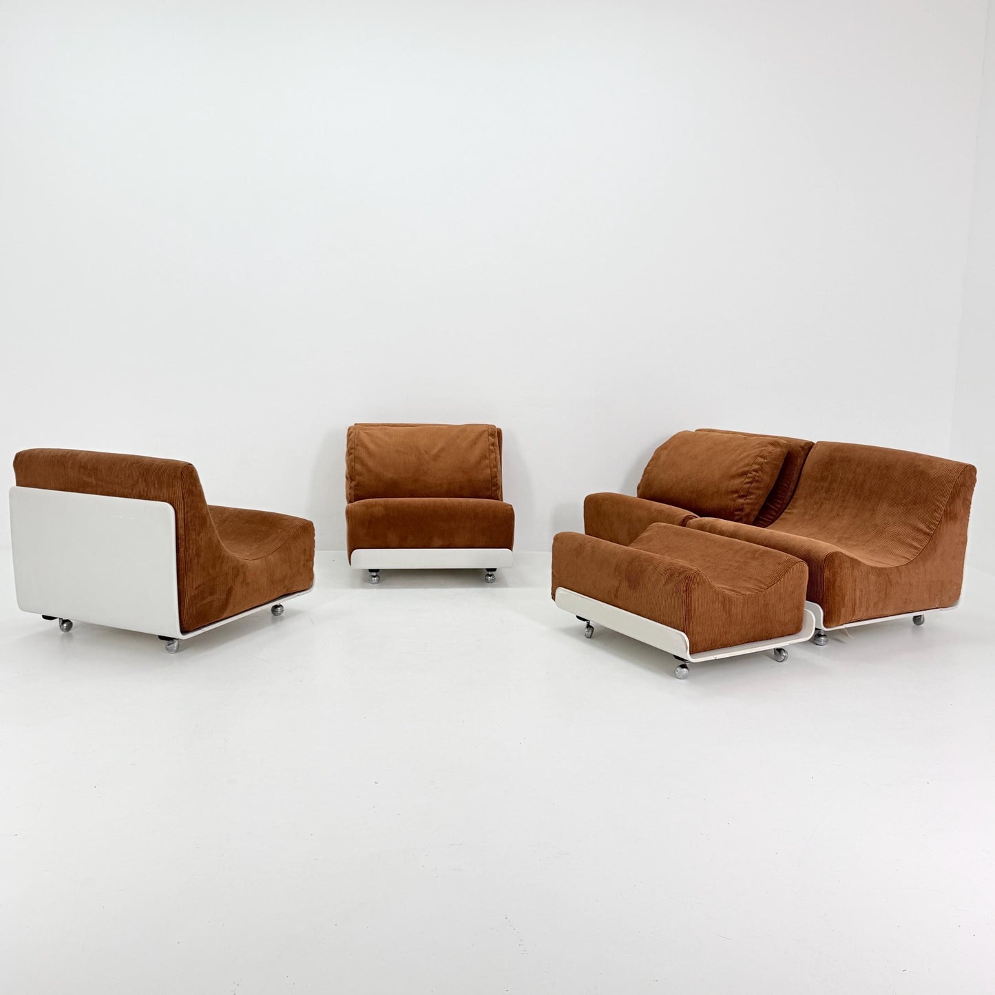 Set of 5 Mid-Century Modular Orbis Sofa Set by Luigi Colani for COR, 1970s Germany