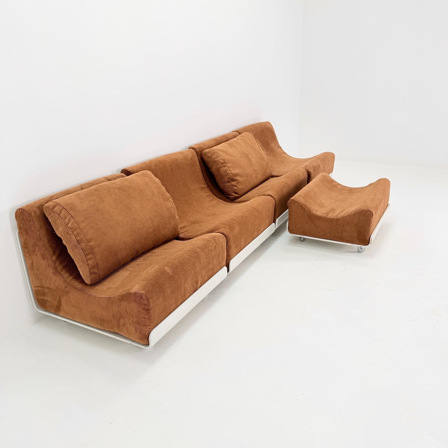 Set of 5 Mid-Century Modular Orbis Sofa Set by Luigi Colani for COR, 1970s Germany