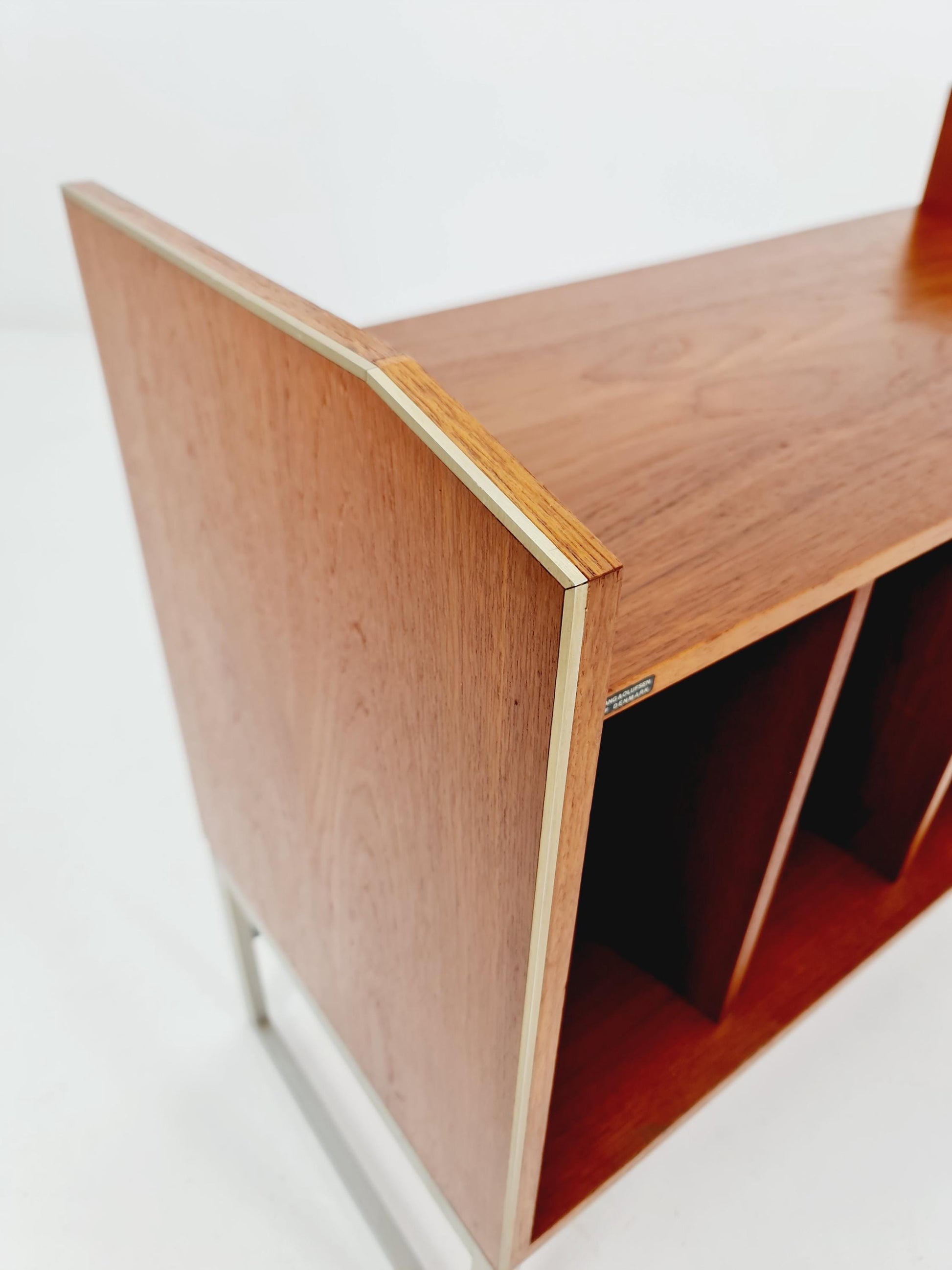 Mid century Danish teak hallway cabinet, Record cabinet By Bang &Olufsen 1960s
