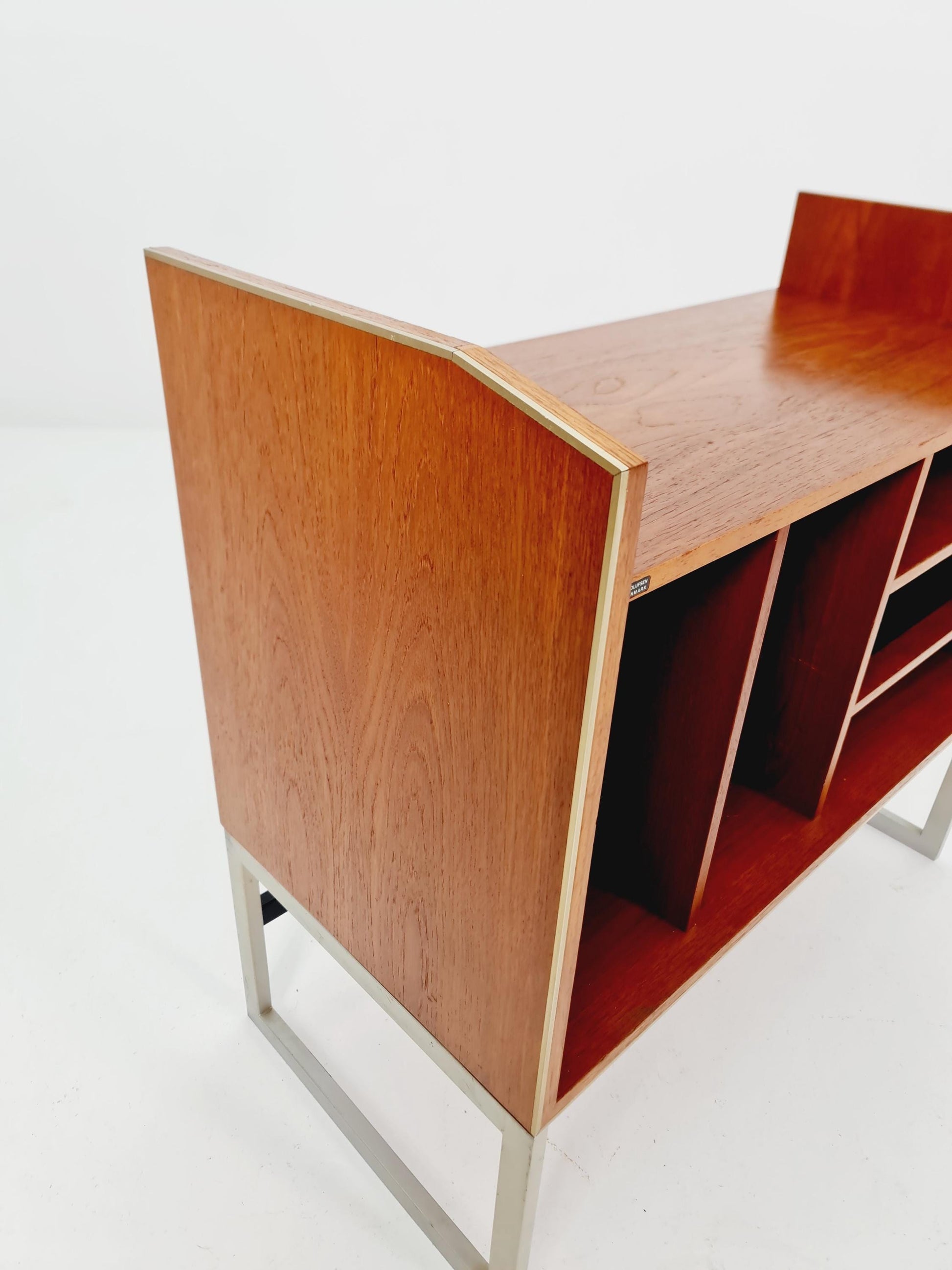 Mid century Danish teak hallway cabinet, Record cabinet By Bang &Olufsen 1960s