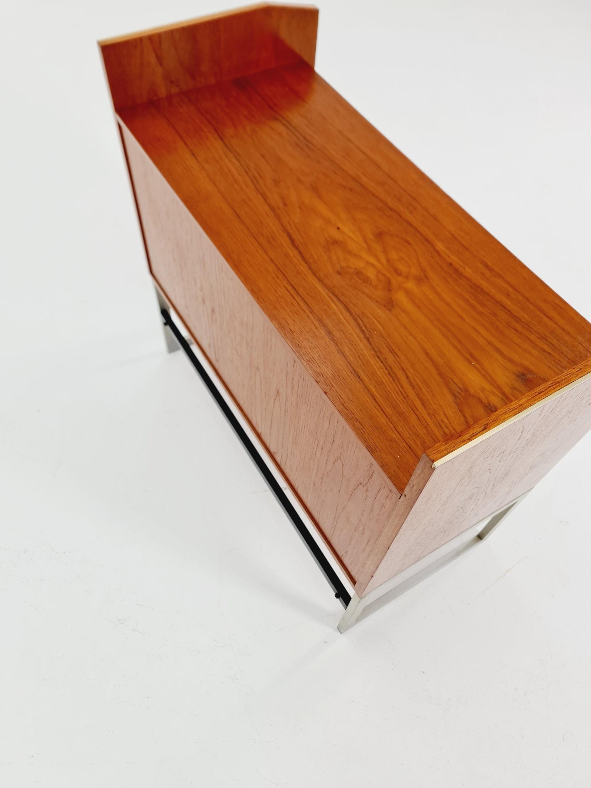 Mid century Danish teak hallway cabinet, Record cabinet By Bang &Olufsen 1960s