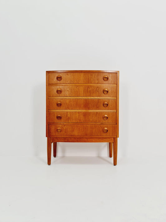 Midcentury Oak danish design chest of drawers By Kai kristiansen , 1960s