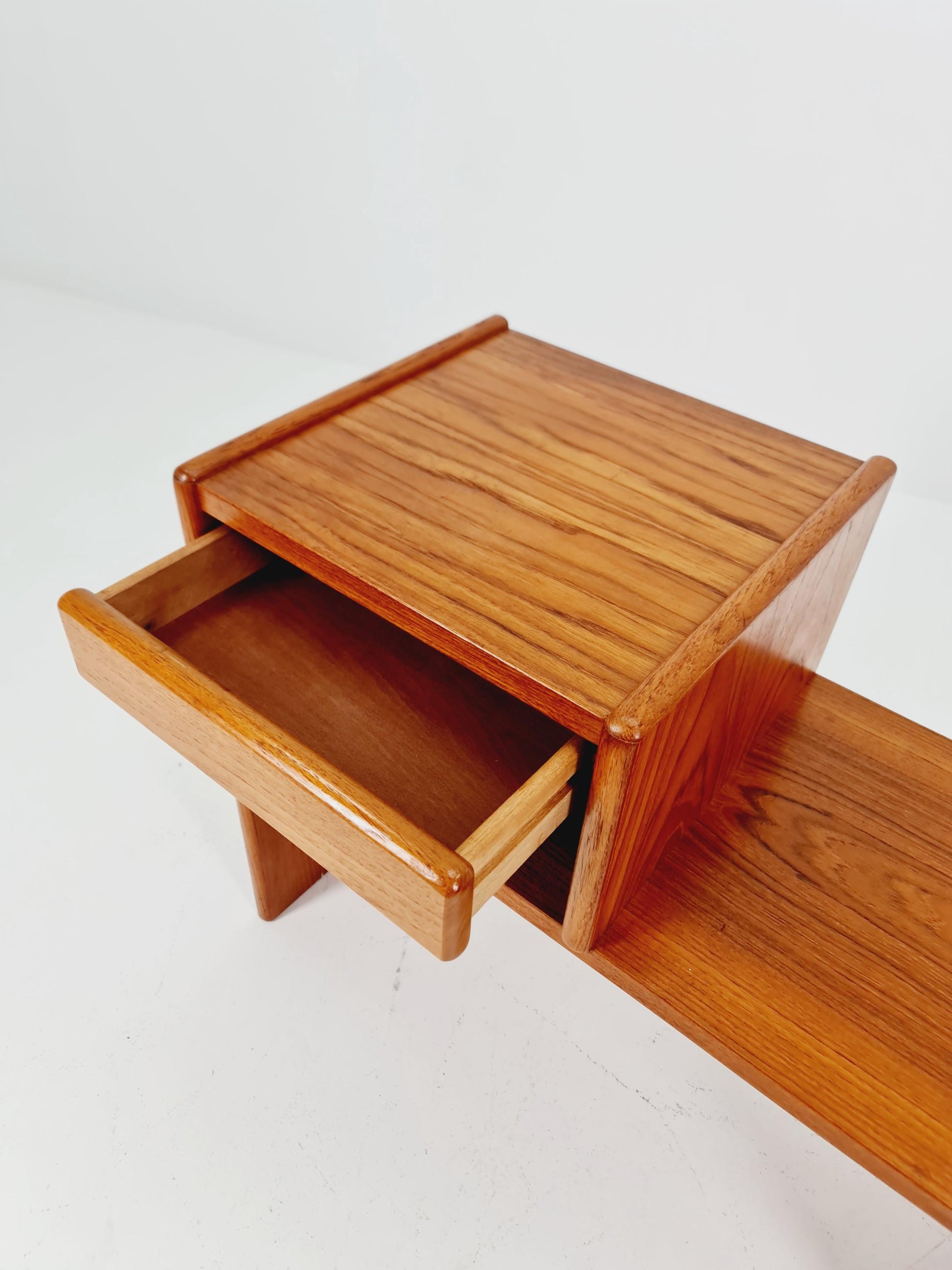 Danish teak telefon table/ hallway table By Bornholm Möbelfabrik, 1960s
