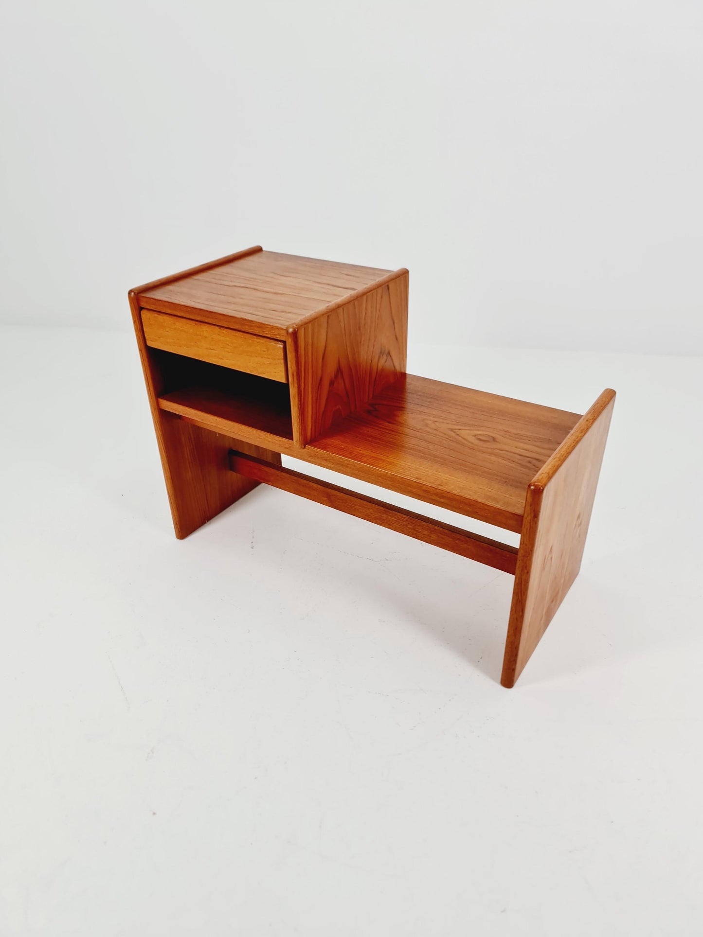 Danish teak telefon table/ hallway table By Bornholm Möbelfabrik, 1960s