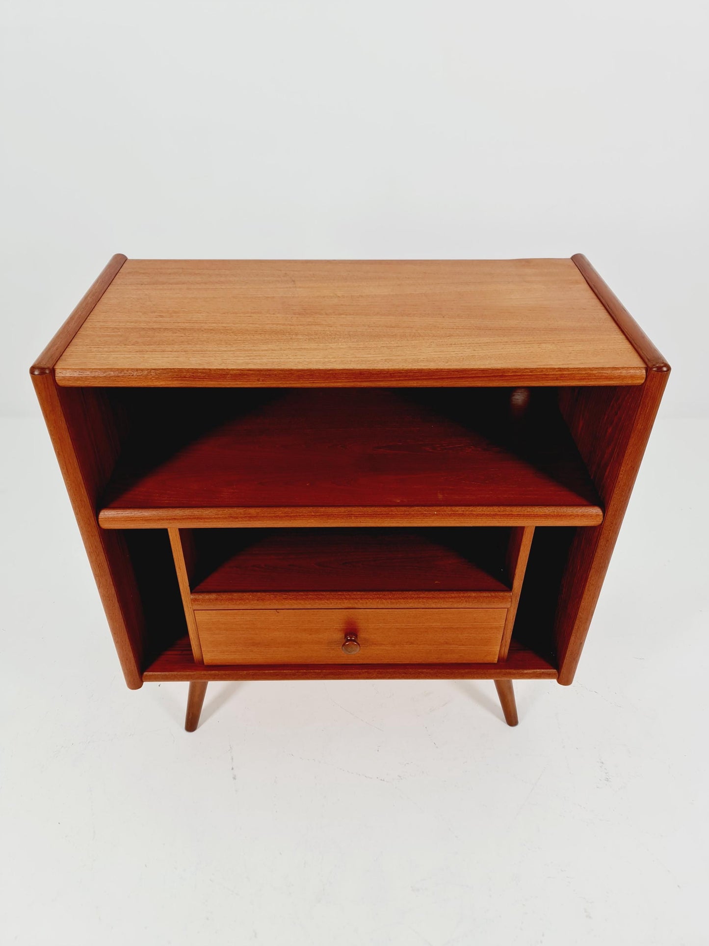 Mid century Solid Danish teak hallway cabinet, Record cabinet By Dyrlund 1960s