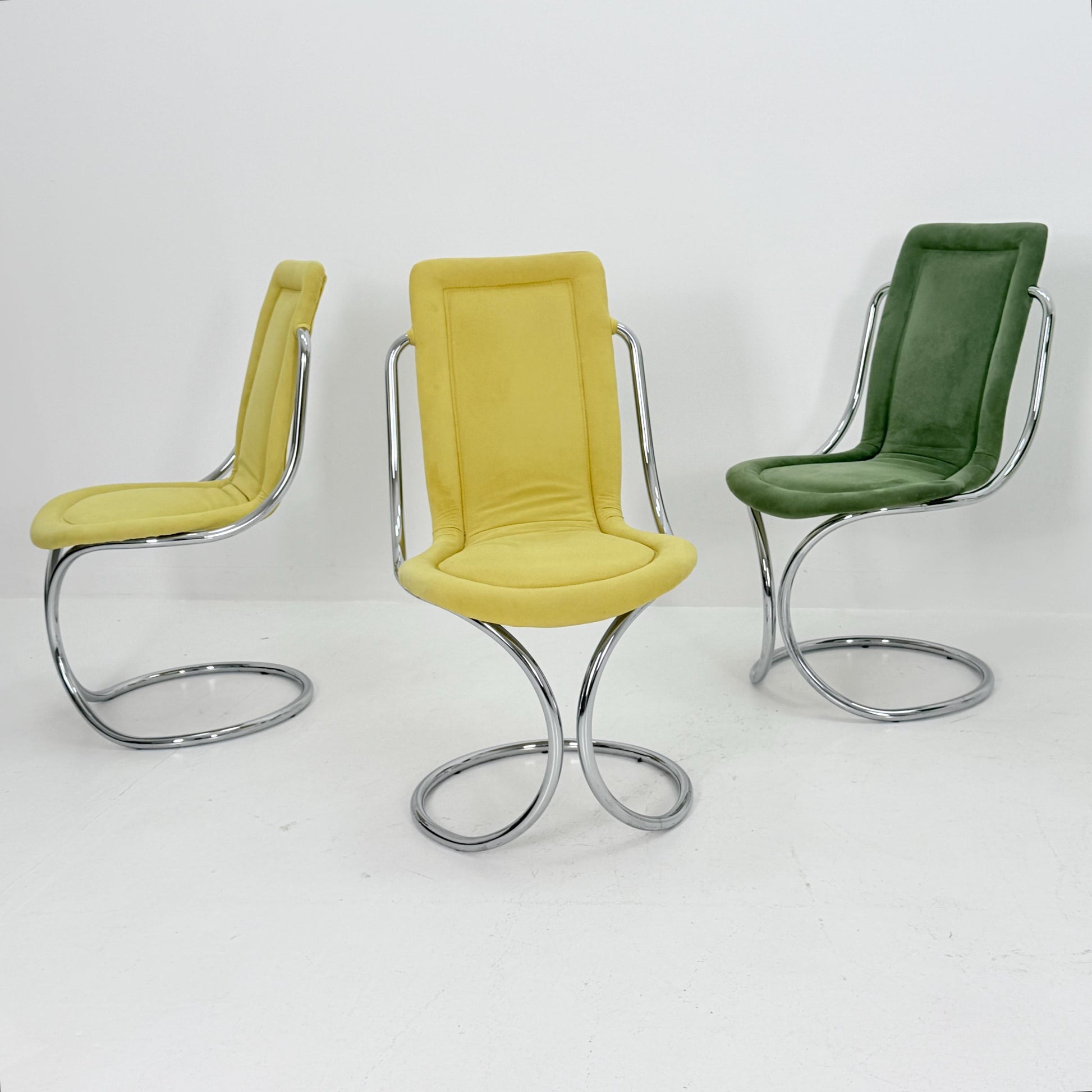 Set of 6 Mid Century Italian Dining Chairs by Tecnosalotto, 1970s
