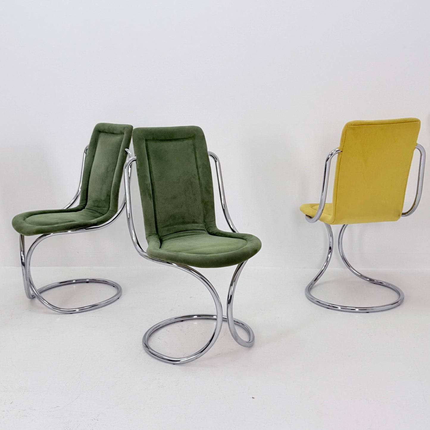 Set of 6 Mid Century Italian Dining Chairs by Tecnosalotto, 1970s